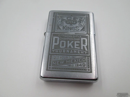 Zippo Ases sobre Reyes. Campeonato Mundial de Póker. 2001. Caja