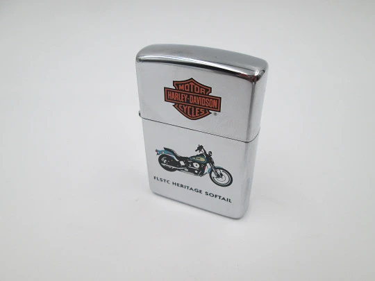Zippo Harley Davidson Heritage Softail petrol lighter. Box and instructions. USA