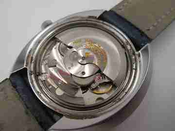 Zodiac Astrographic SST. Automatic. Steel. Mystery blue dial. Calendar. 1970's