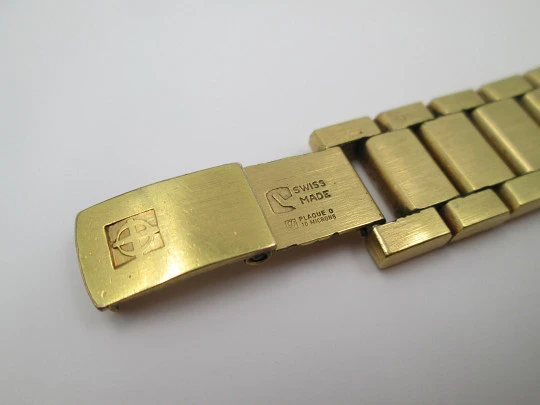 Zodiac SST 36000. Automático. Chapado oro. Calendario. Brazalete. 1970. Suiza