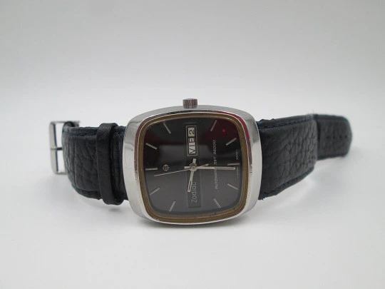 Zodiac SST 36000. Stainless steel. Automatic. 1970's. Date & day. Swiss