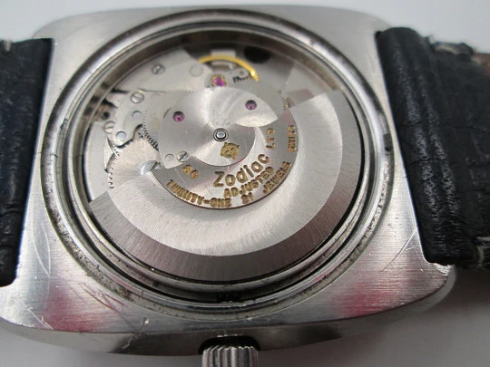 Zodiac SST 36000. Stainless steel. Automatic. 1970's. Date & day. Swiss