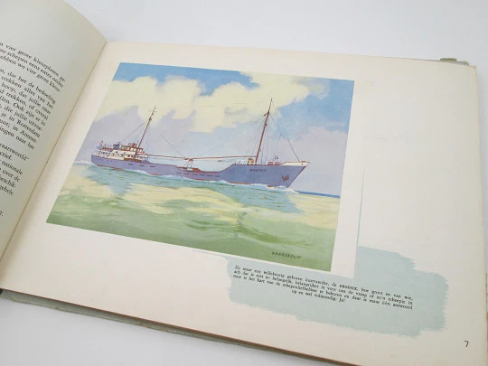 Zwervers op zee (Wanderers in the sea) picture card album. 1950. Holland