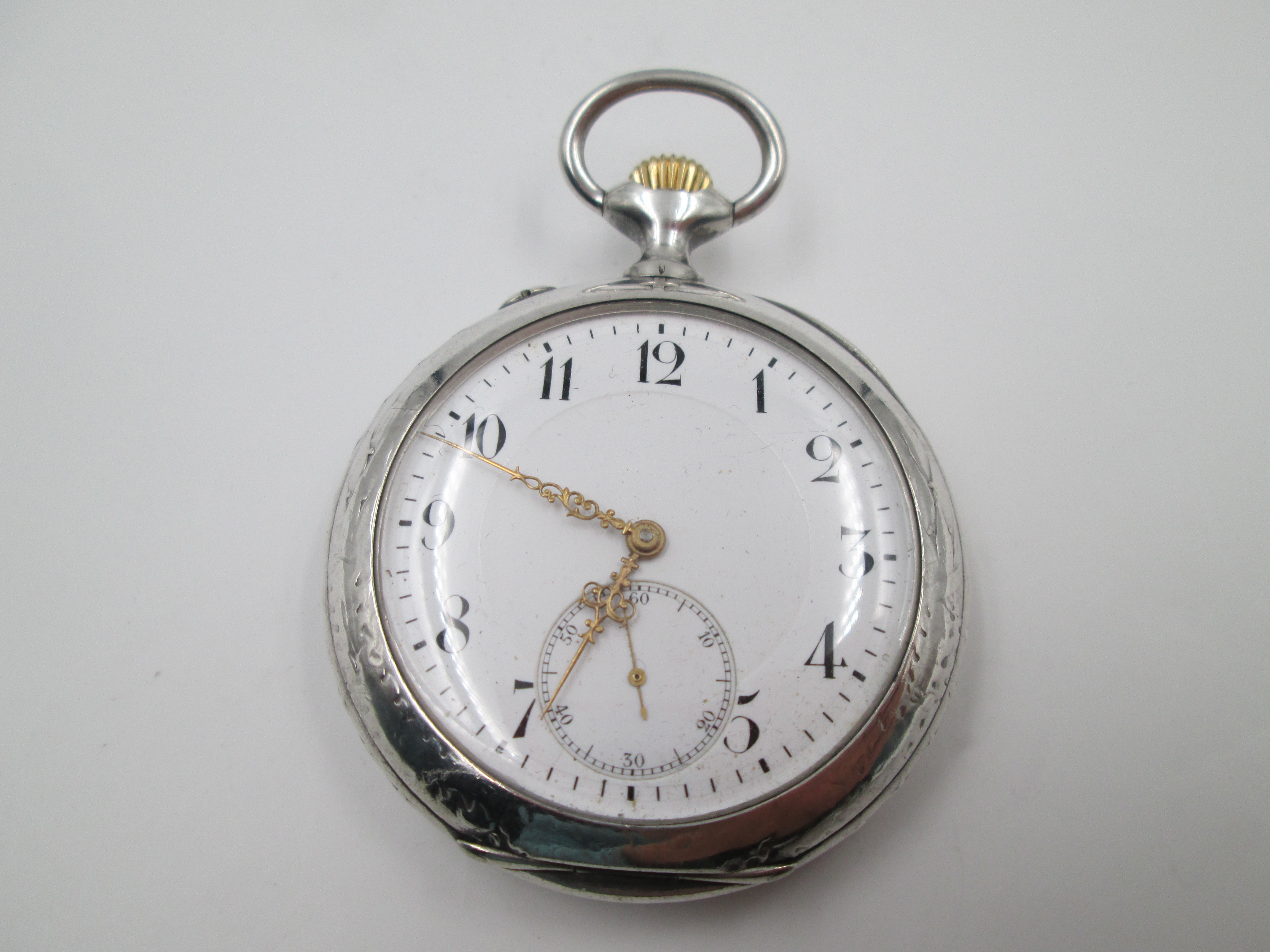 Iwc Art Nouveau Pocket Watch Sterling Silver Zurich 1907 | El ...