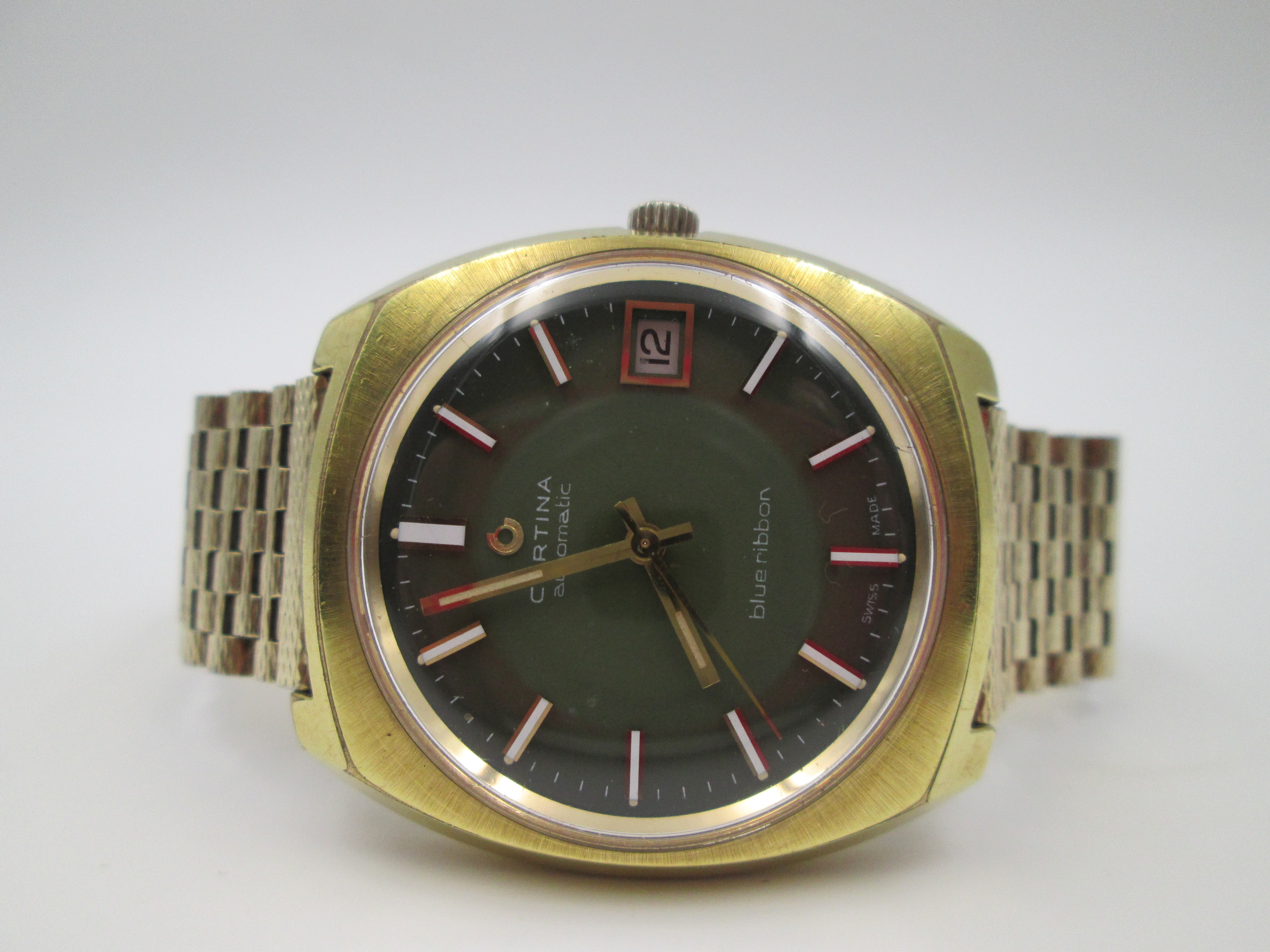 Certina automatic blue ribbon gold sale