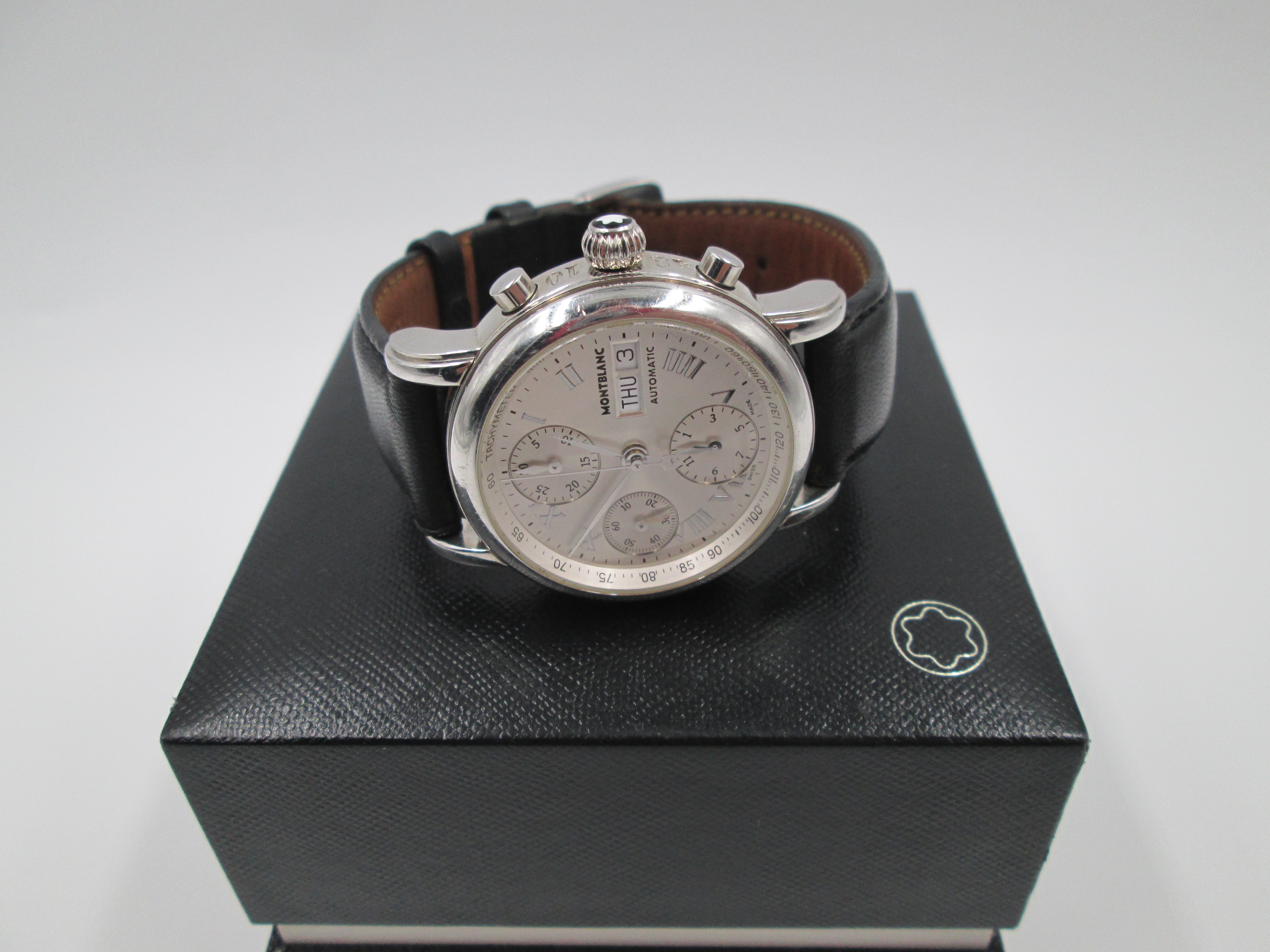 montblanc meisterstuck automatic chronograph stainless steel