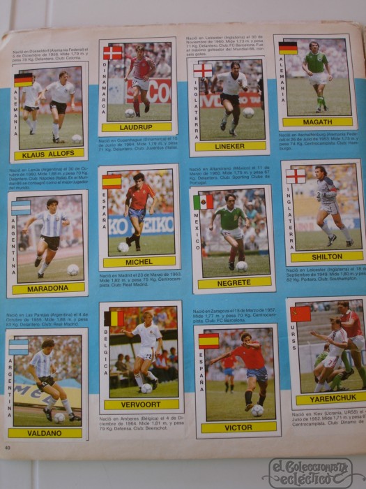 Album de cromos FUTBOL 87