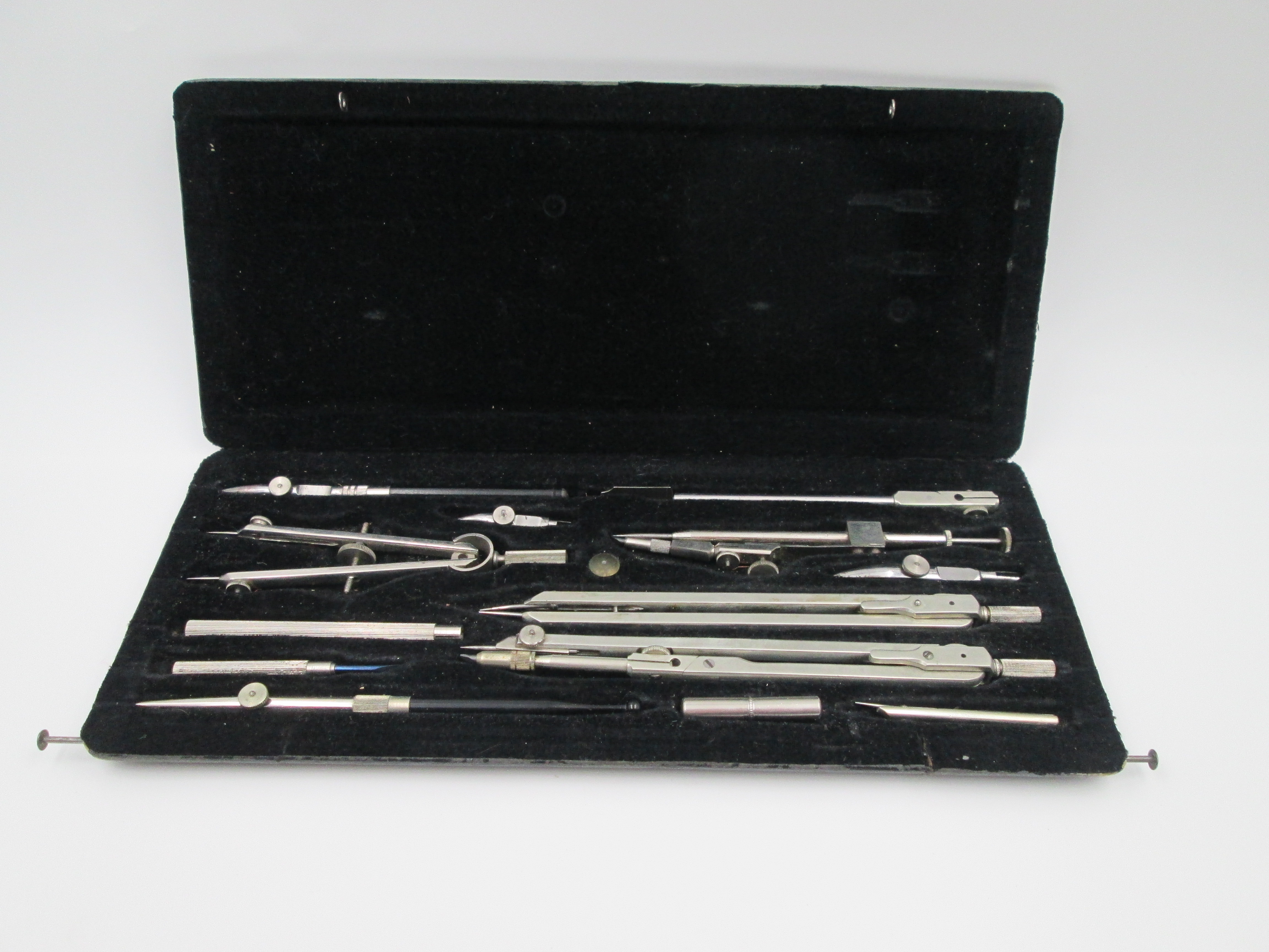 English Case of Drawing Instruments Made in the XIX Century. With All  Original Parts.