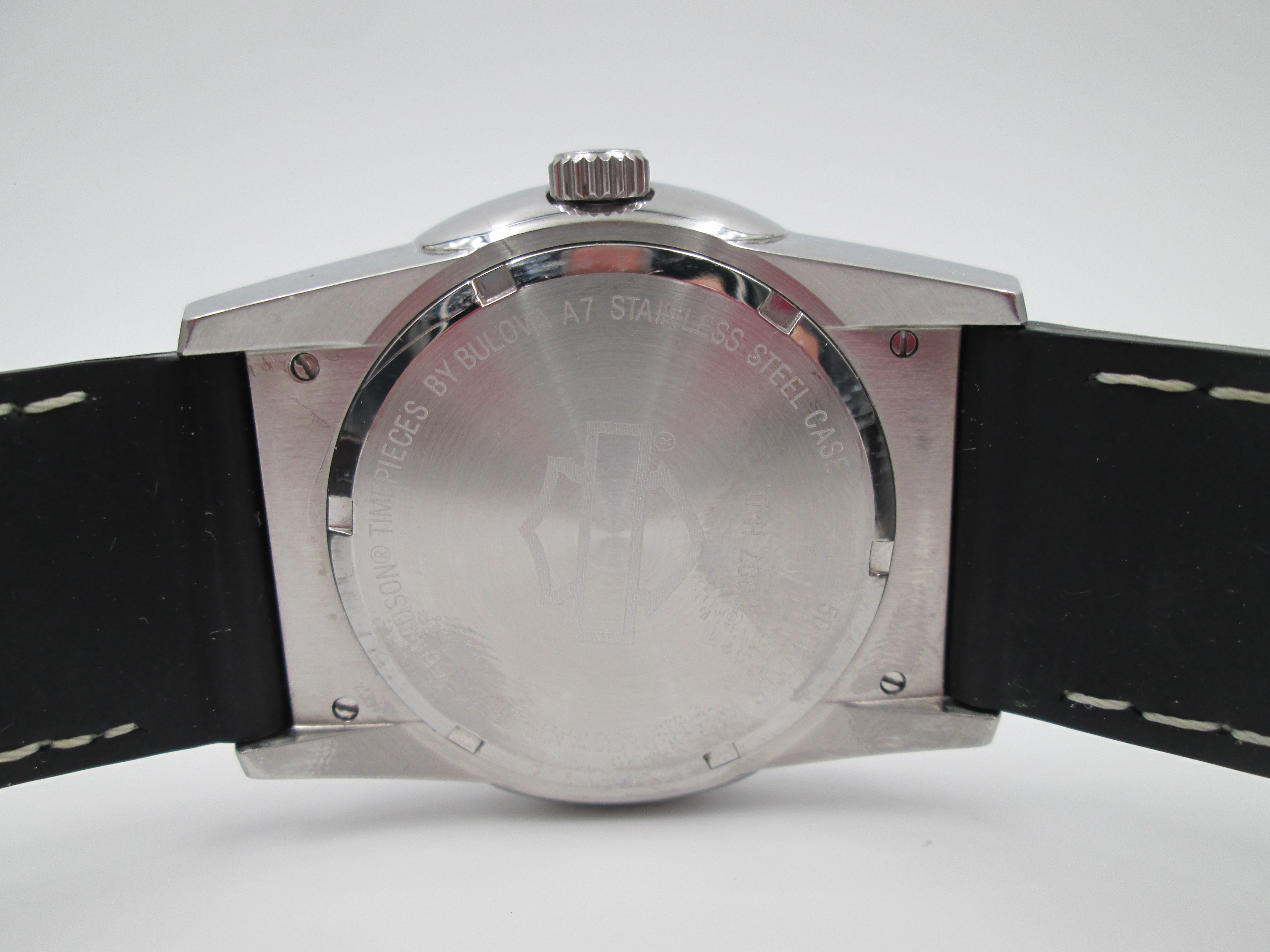 Harley Davidson Bulova 76b31 Quartz 24 Hour Date 2007 Steel El