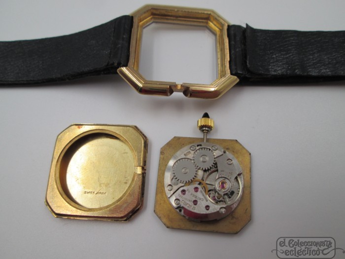 reloj cartier 18k gold electroplated swiss