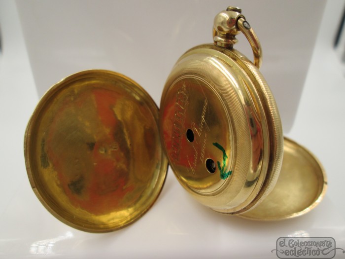 Comparar Cuidar En girard-perregaux oro 18k saboneta cuerda a llaves finales siglo XIX