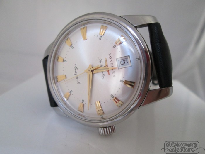 Longines Conquest Heritage, Acero, Fecha, Automático, Suiza, Logo oro y  esmalte