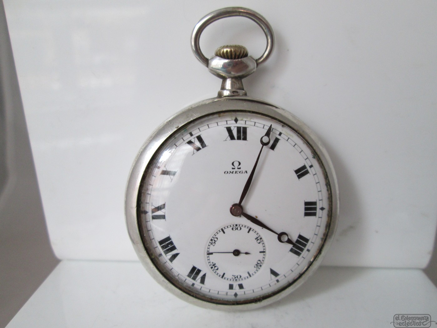 Omega, 800 sterling silver, Swiss, Stem 