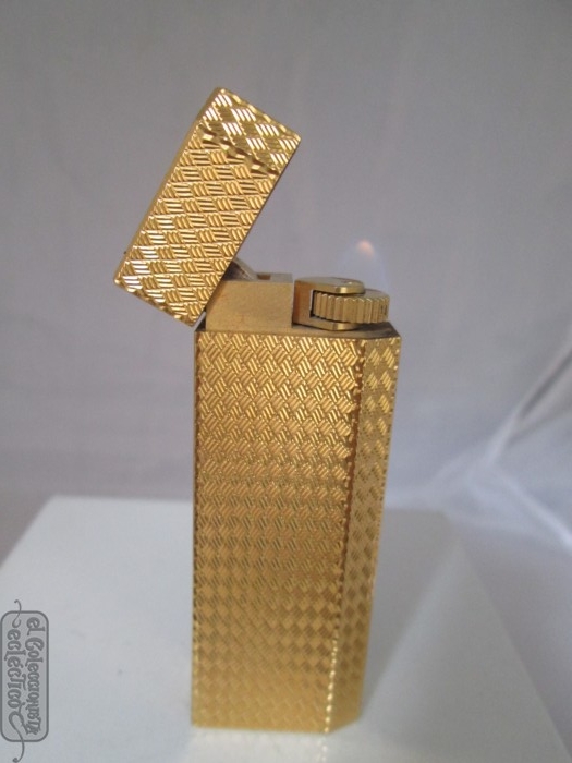 cartier gold plated lighter