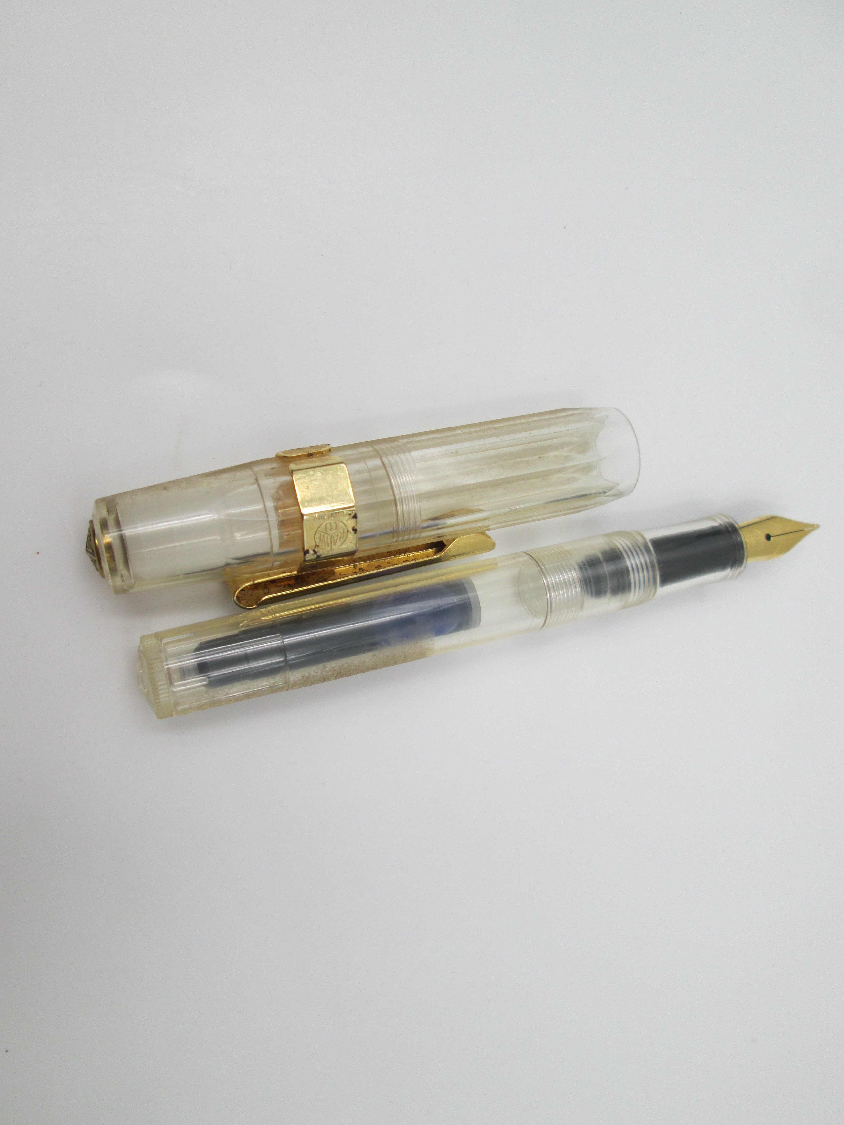 Kaweco Sport Classic Transparent Plastic Gold Plated 2010s