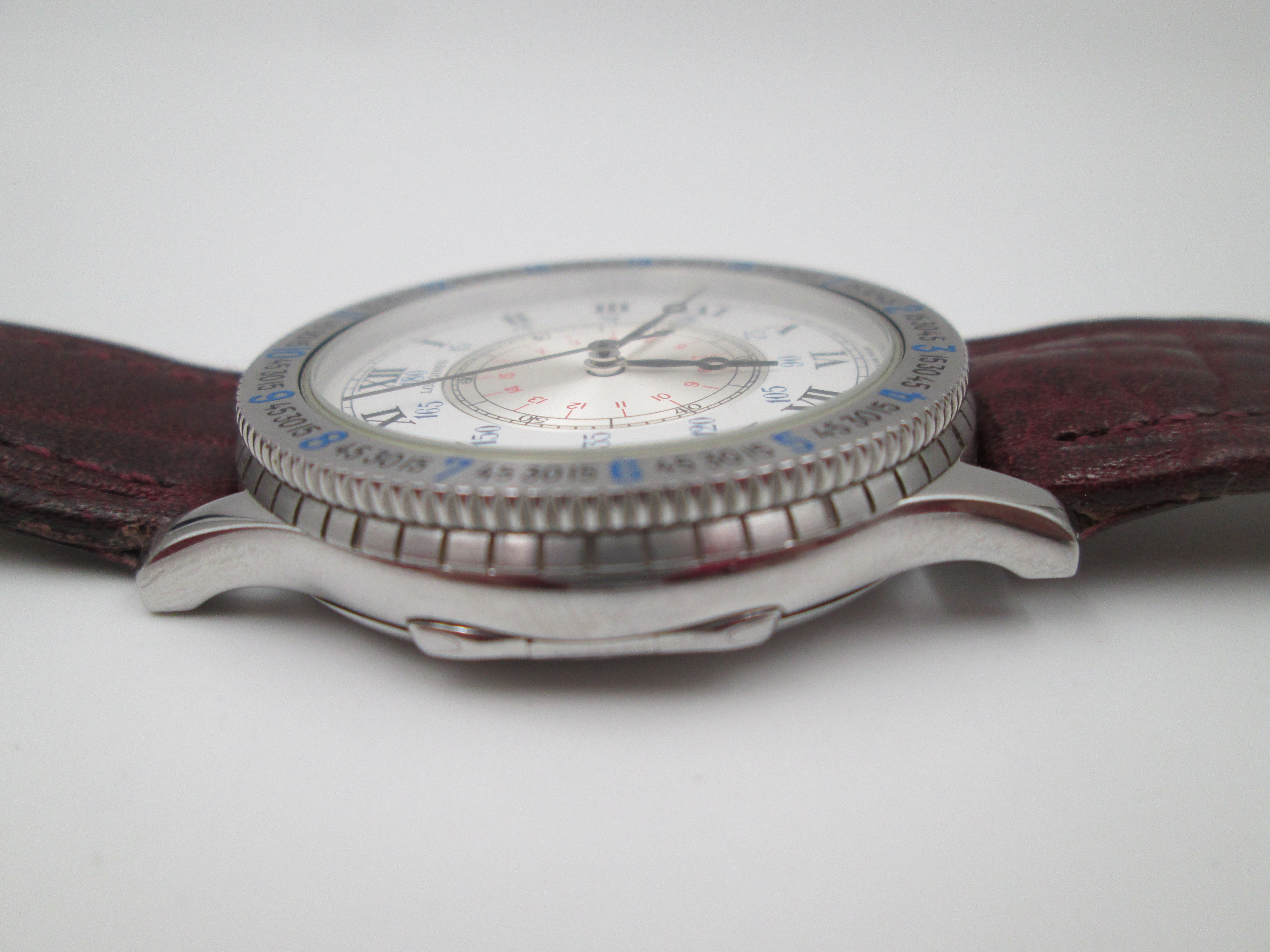 Montre Bulova Lindberg Hour Angle Automatique En Acier, Vintage 1990, Pour Homme