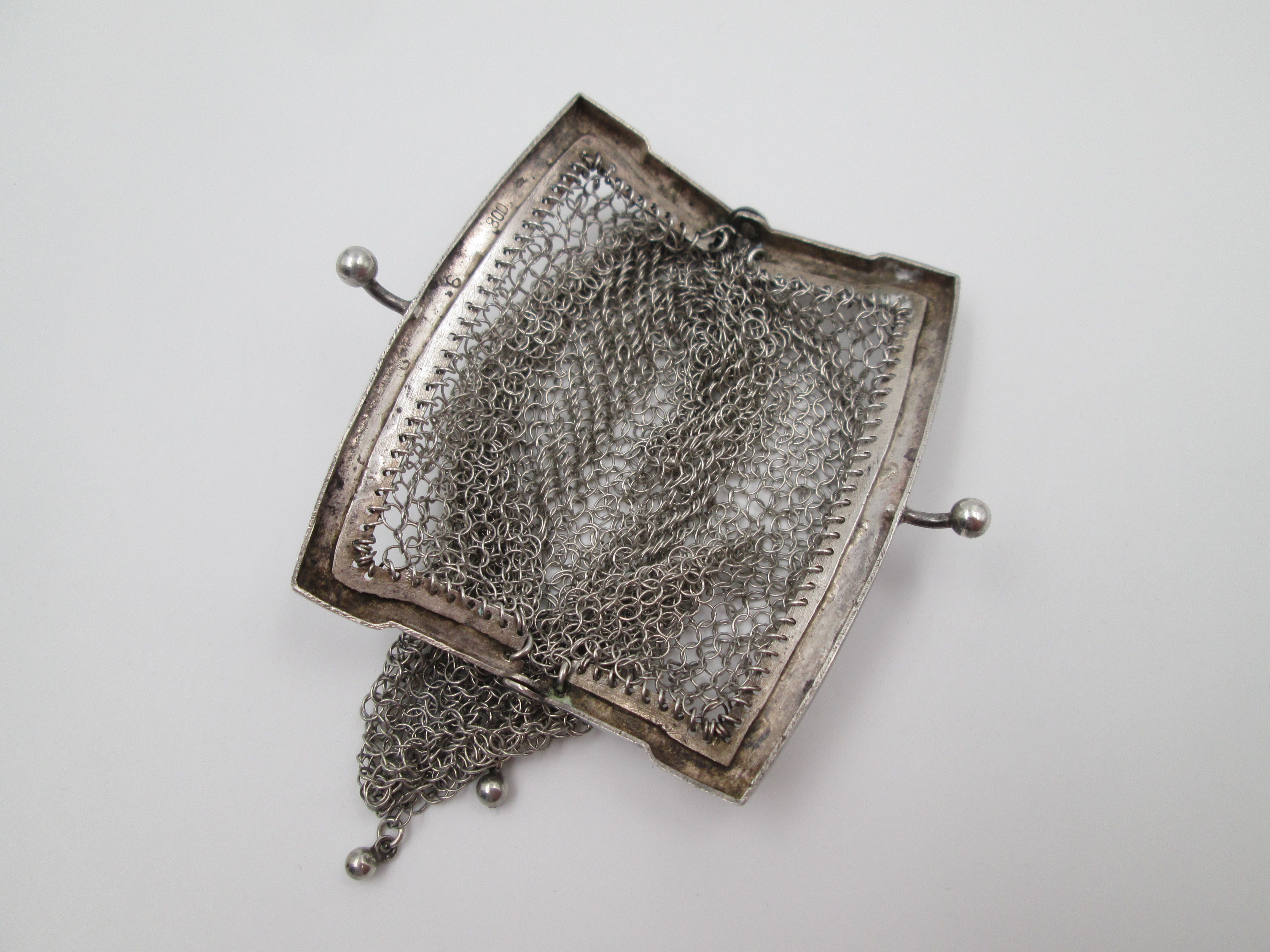 Silver online antique purse