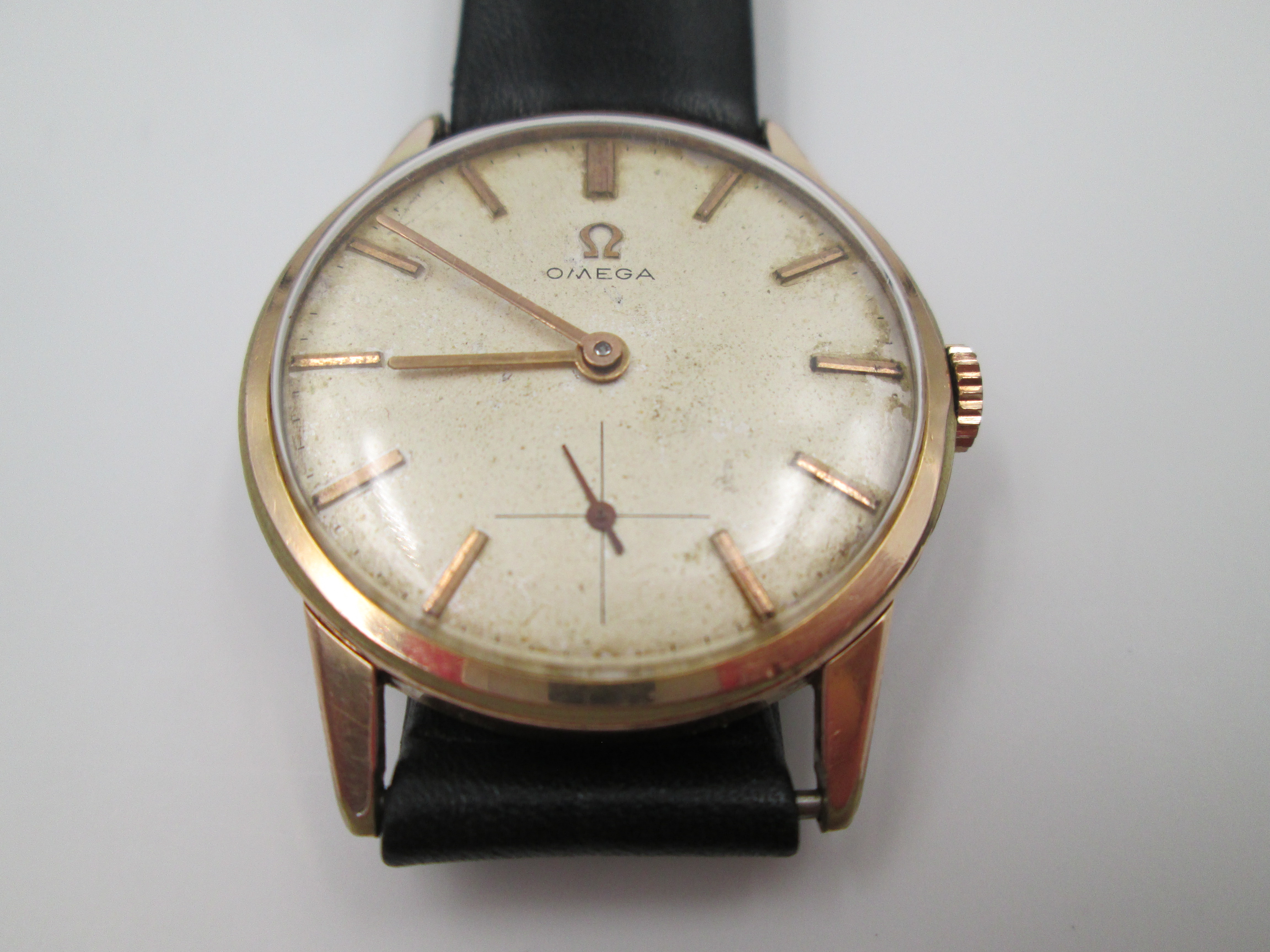 Reloj omega chapado online en oro
