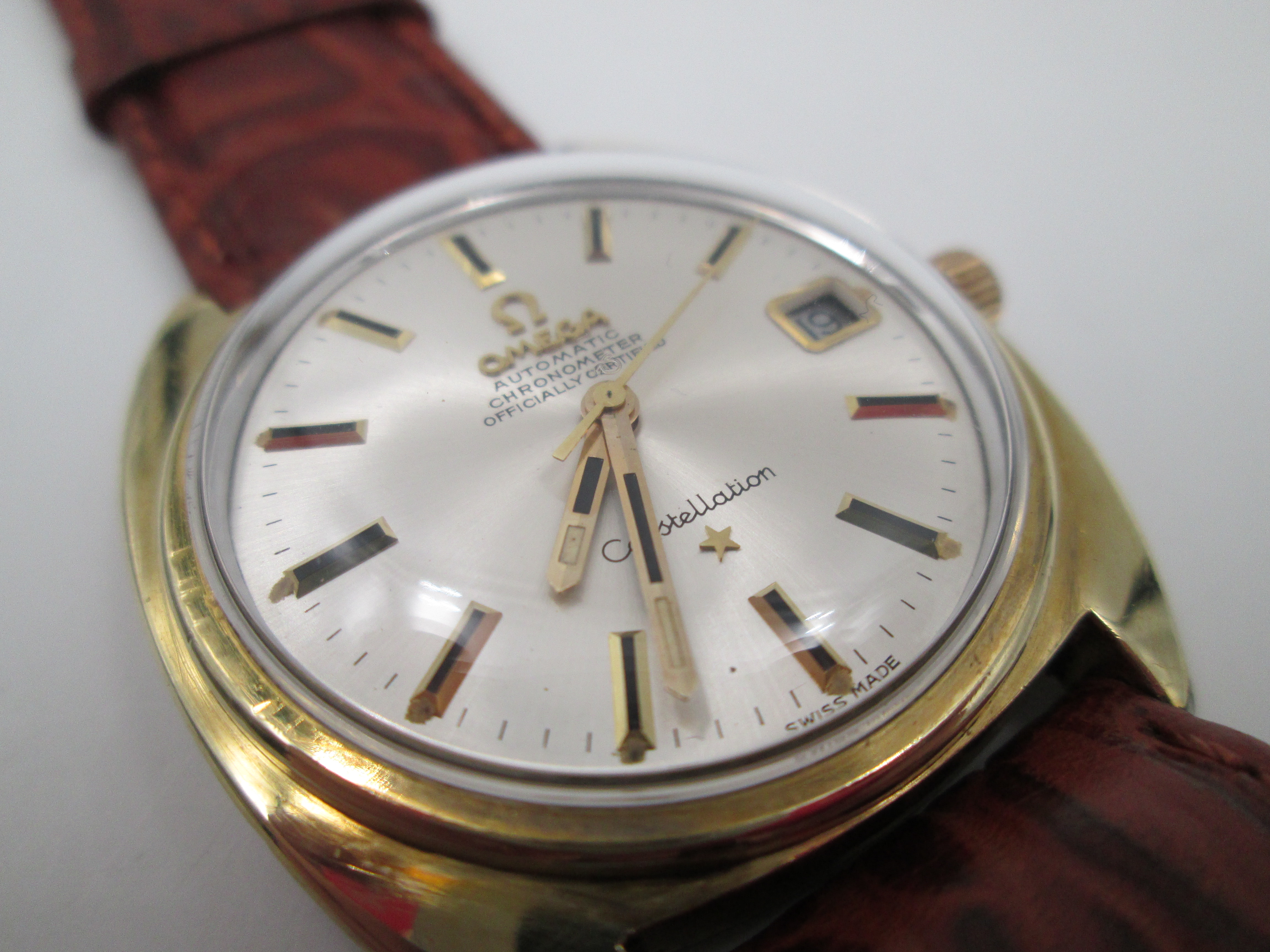 gold plated 1970 automatic chronometer