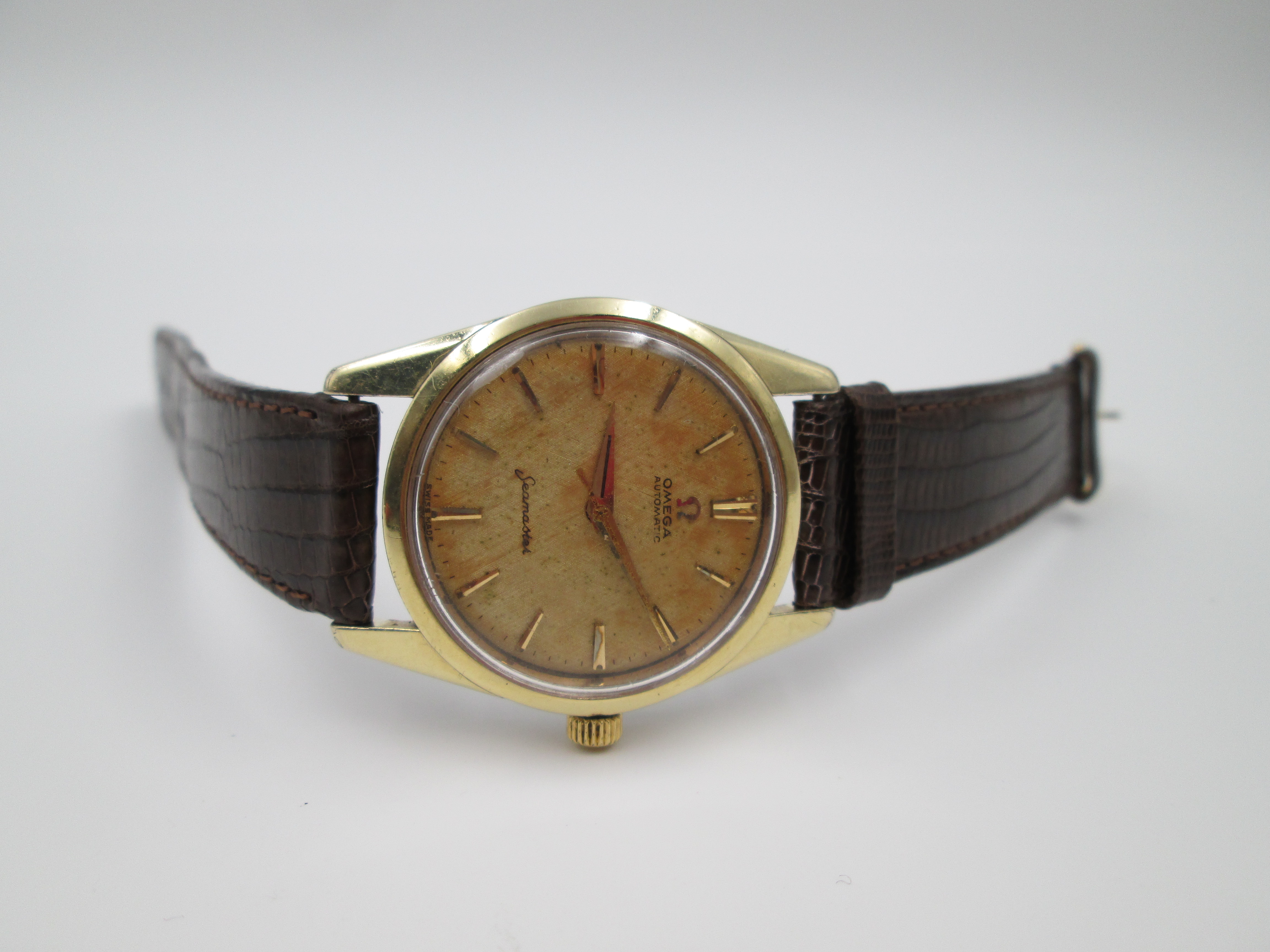 omega seamaster automatic gold plated