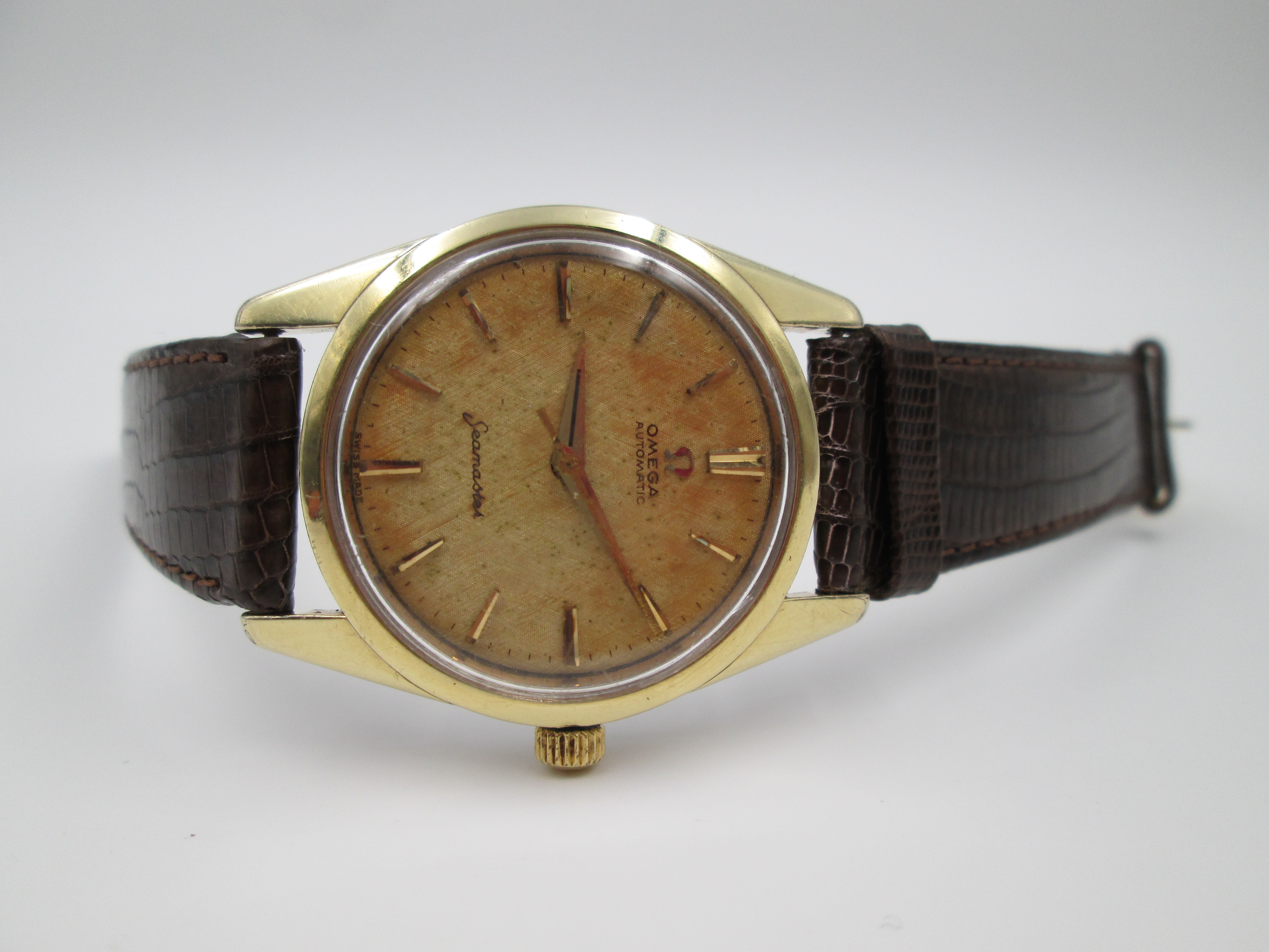 omega seamaster gold plated and 