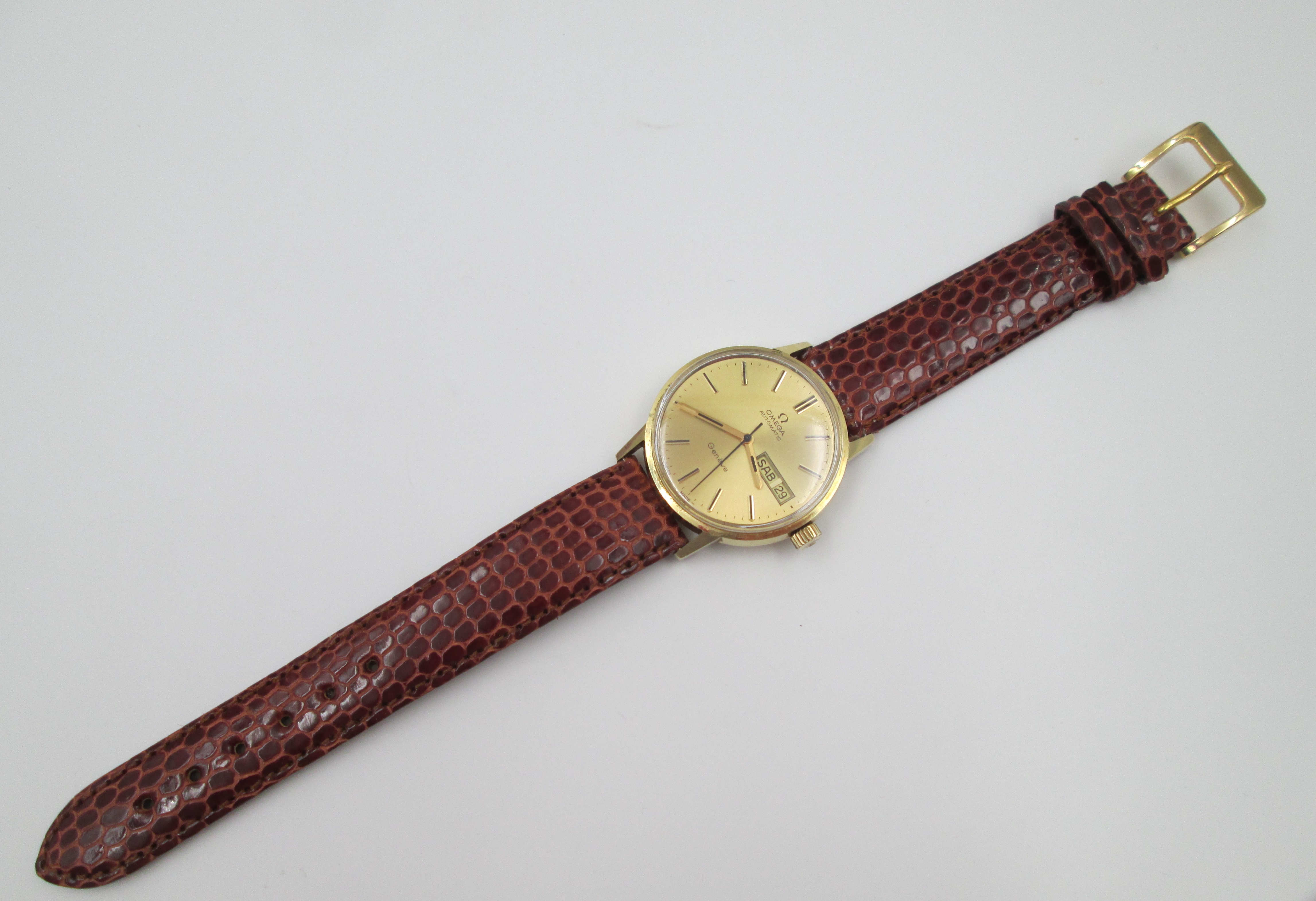 Omega Geneve Seamaster 18 Karat Gold Automatic Calendar El Coleccionista Eclectico