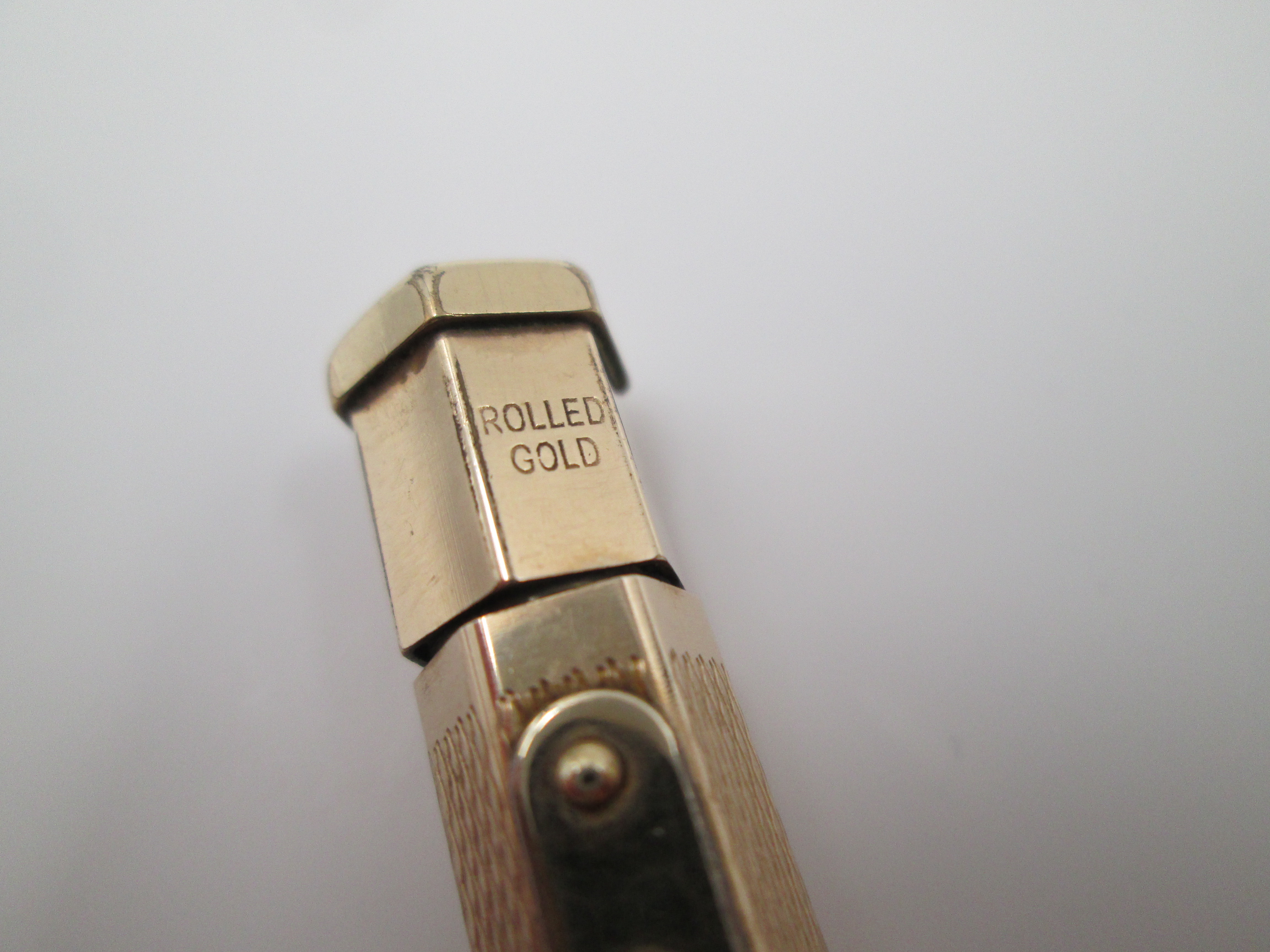 yard-o-led propelling pencil rolled gold 1930 england.