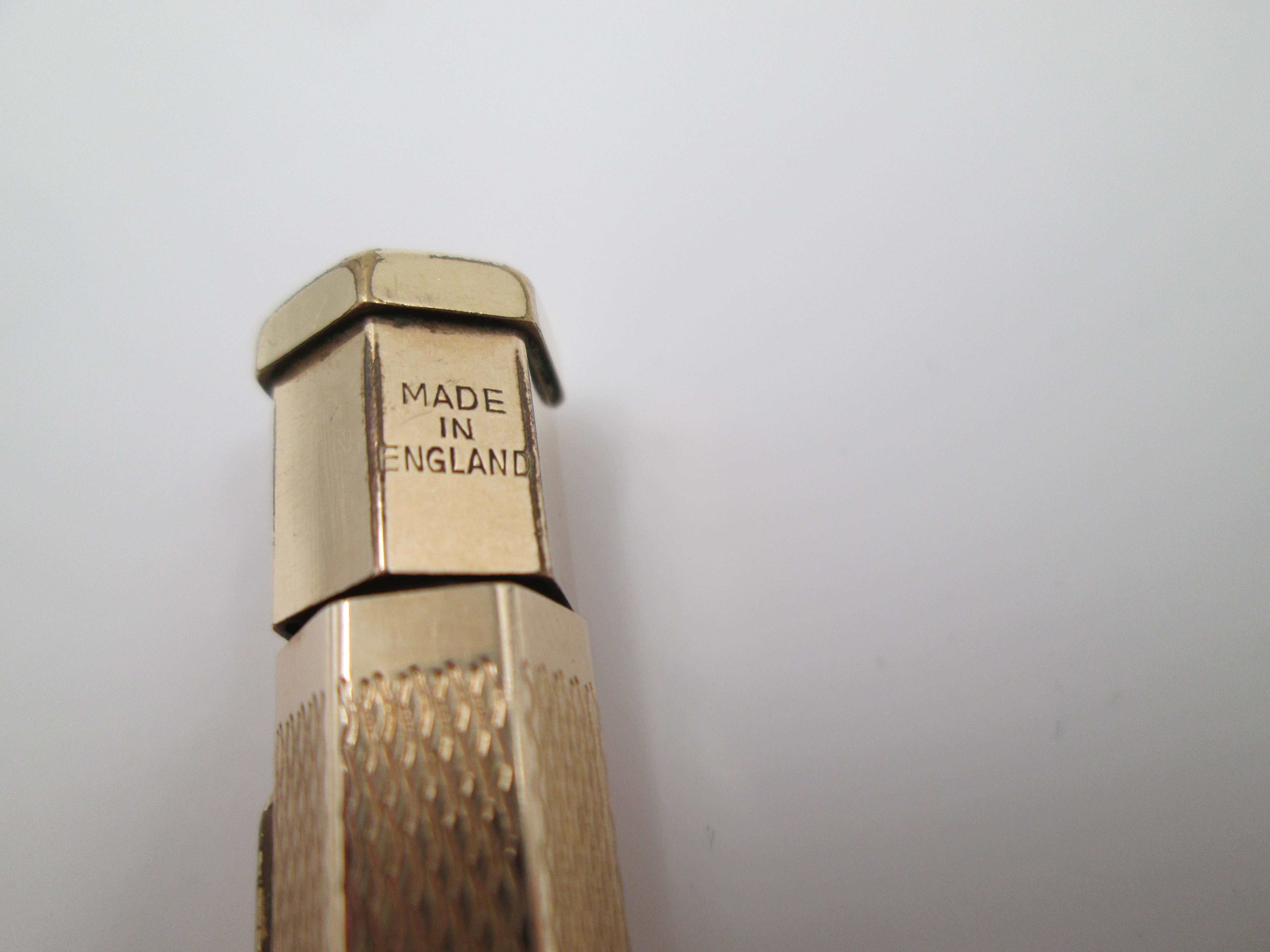 yard-o-led propelling pencil rolled gold 1930 england.