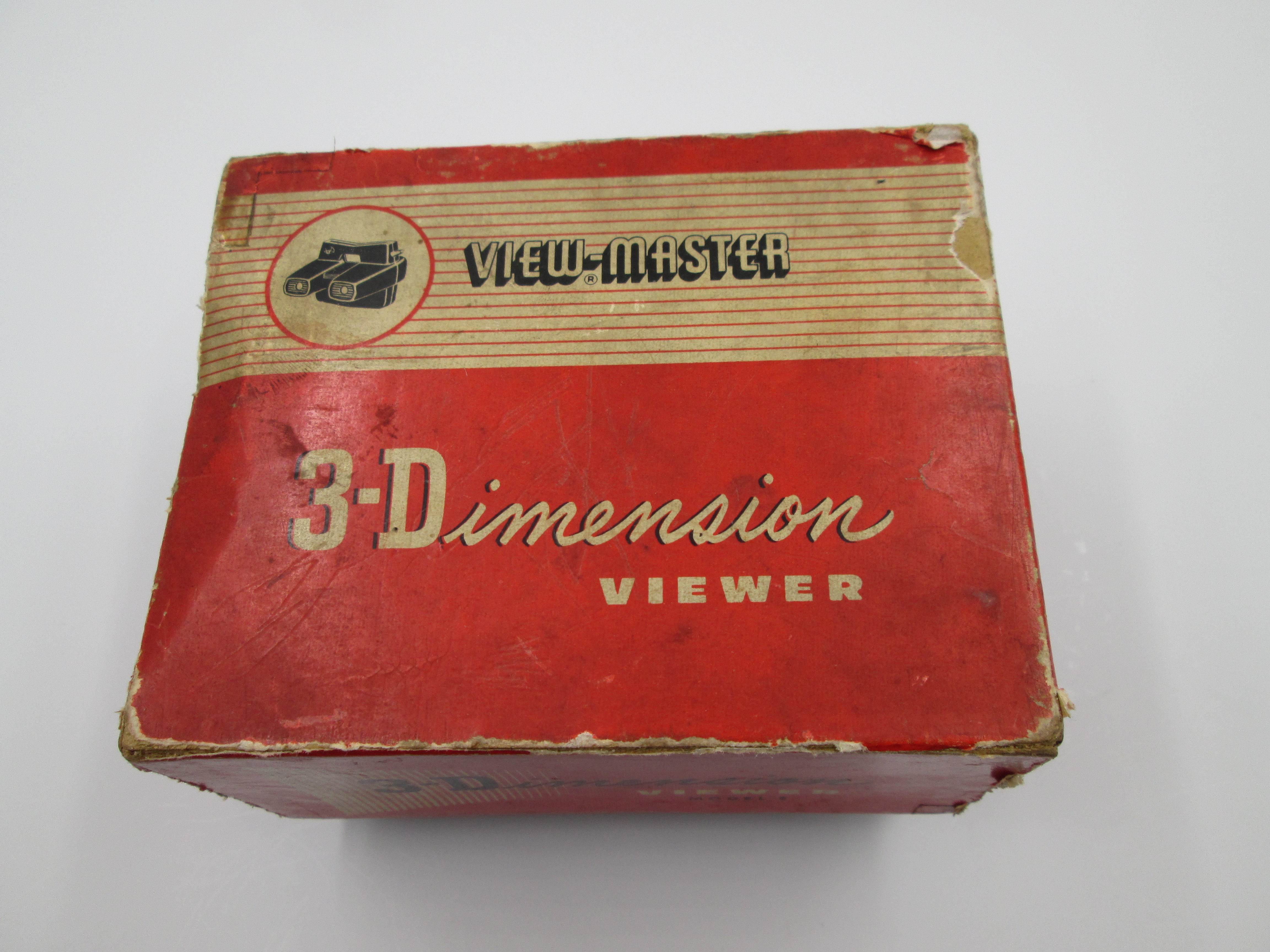 View Master 3d Viewer Garnet Bakelite Sawyers Box 1950s