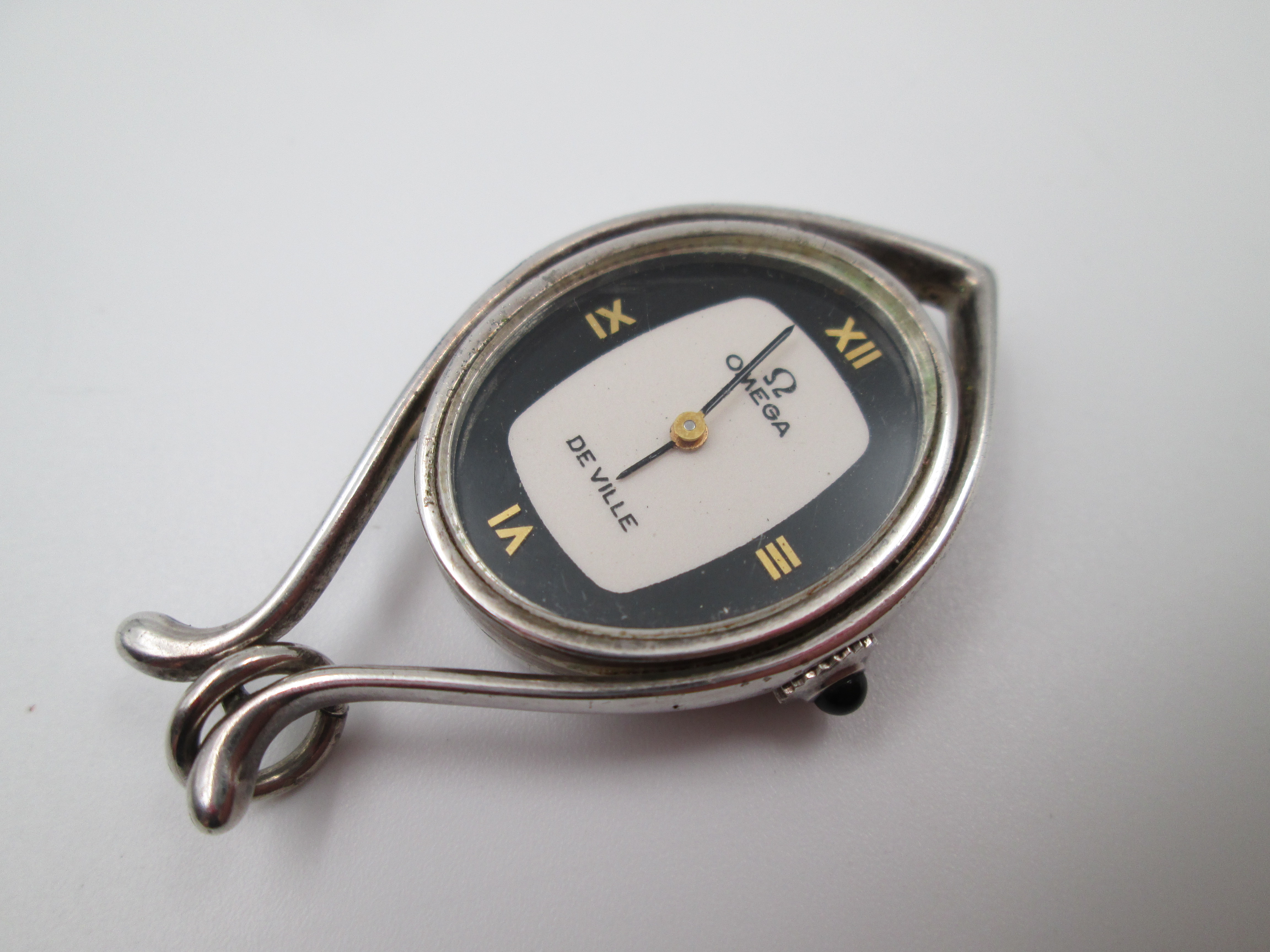 Omega De Ville Womens Pendant Watch Sterling Silver 1970 El