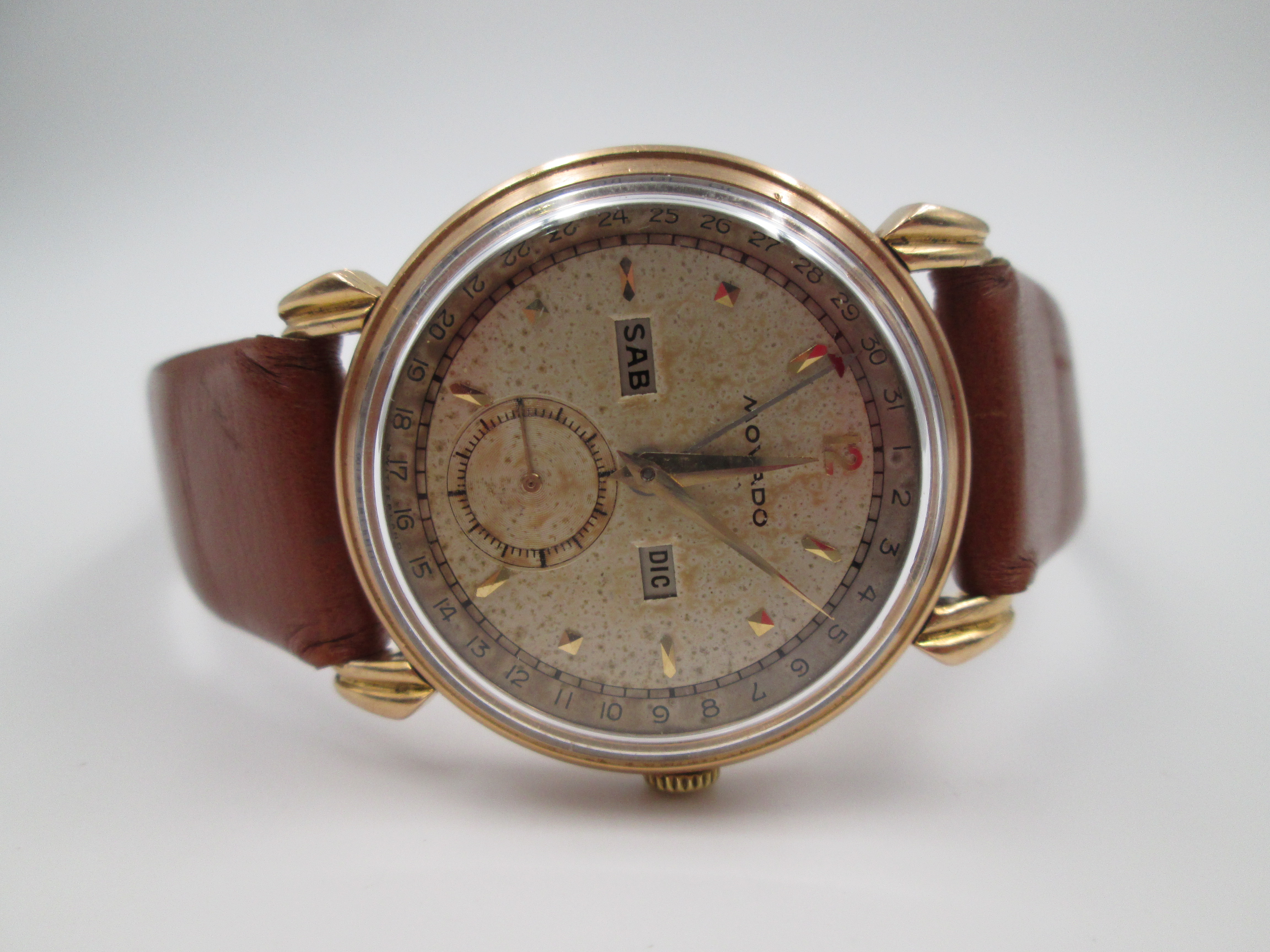 Movado Calendograph 18k Gold 1940 Manual Wind El Coleccionista