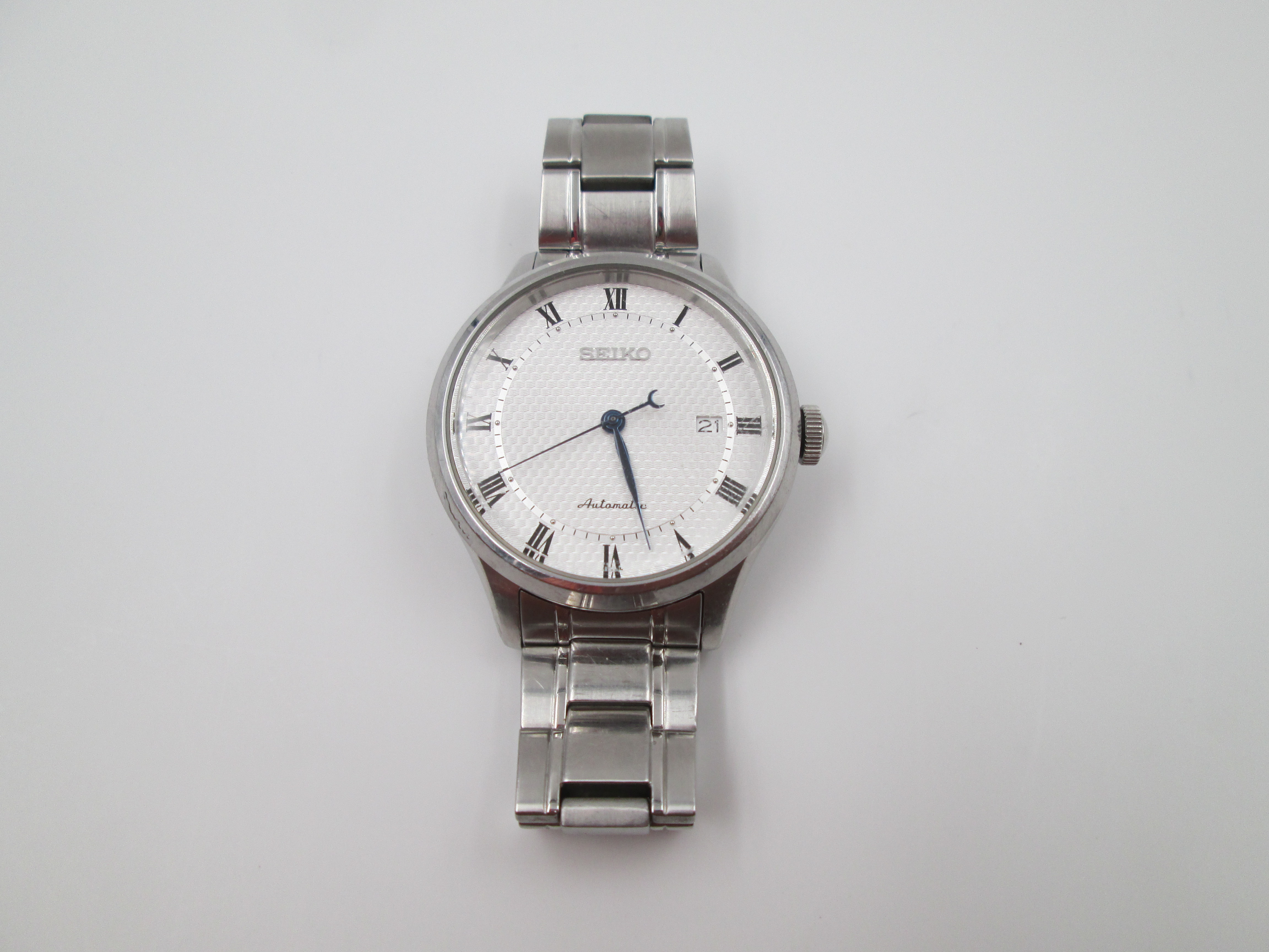 seiko classic automatic calendar stainless steel bracelet