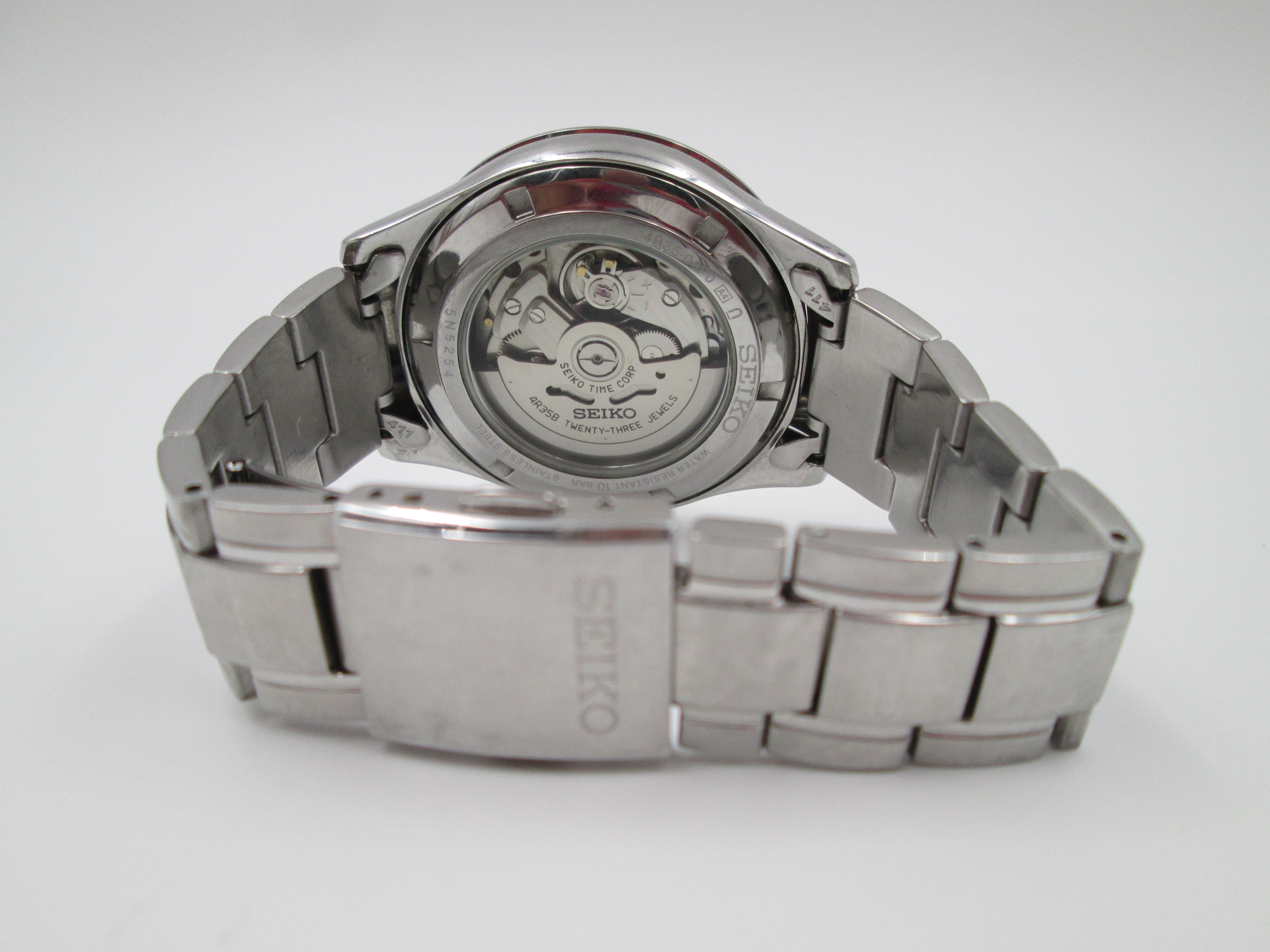 seiko classic automatic calendar stainless steel bracelet