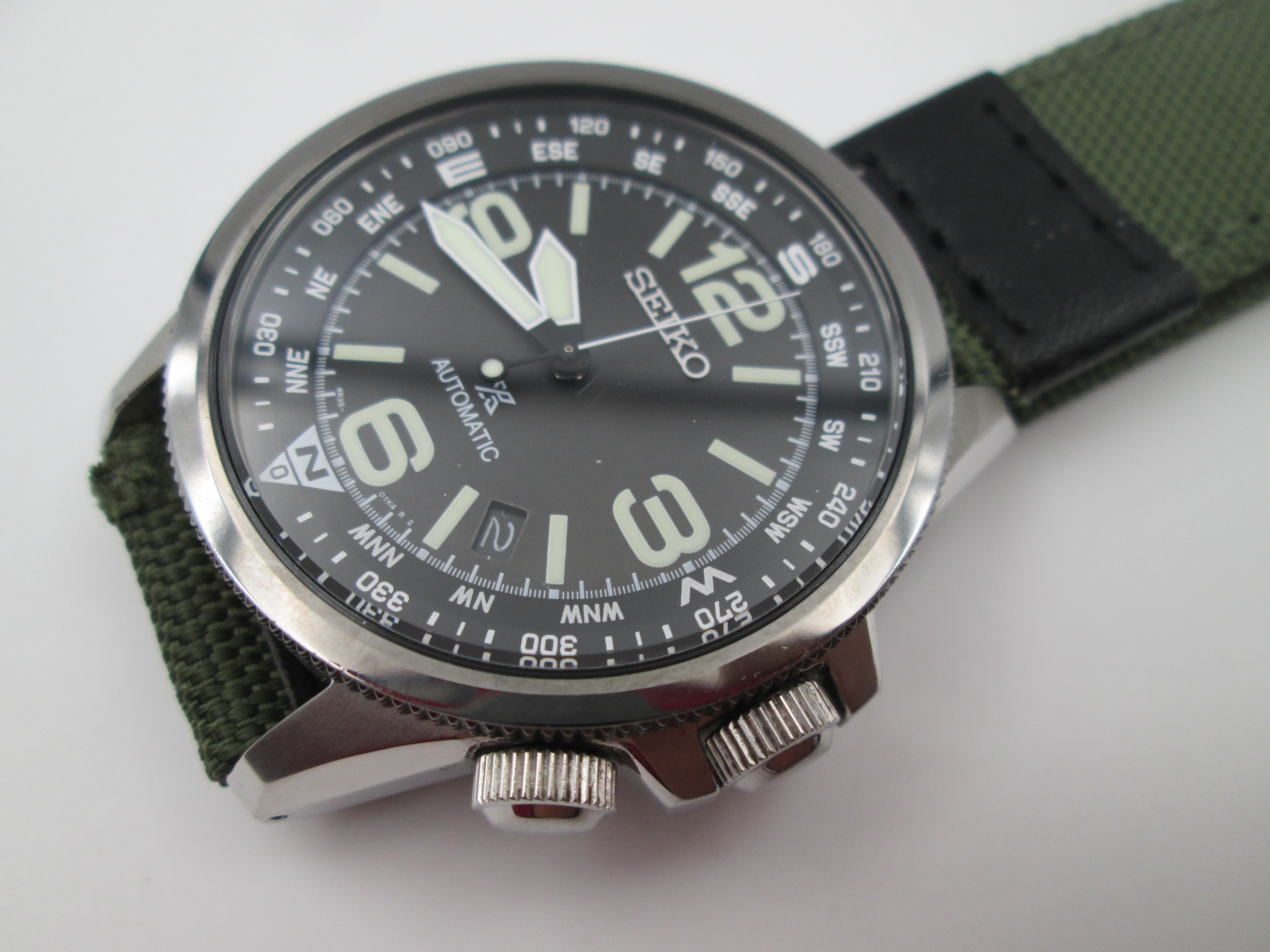 seiko prospex land master automatic calendar compass