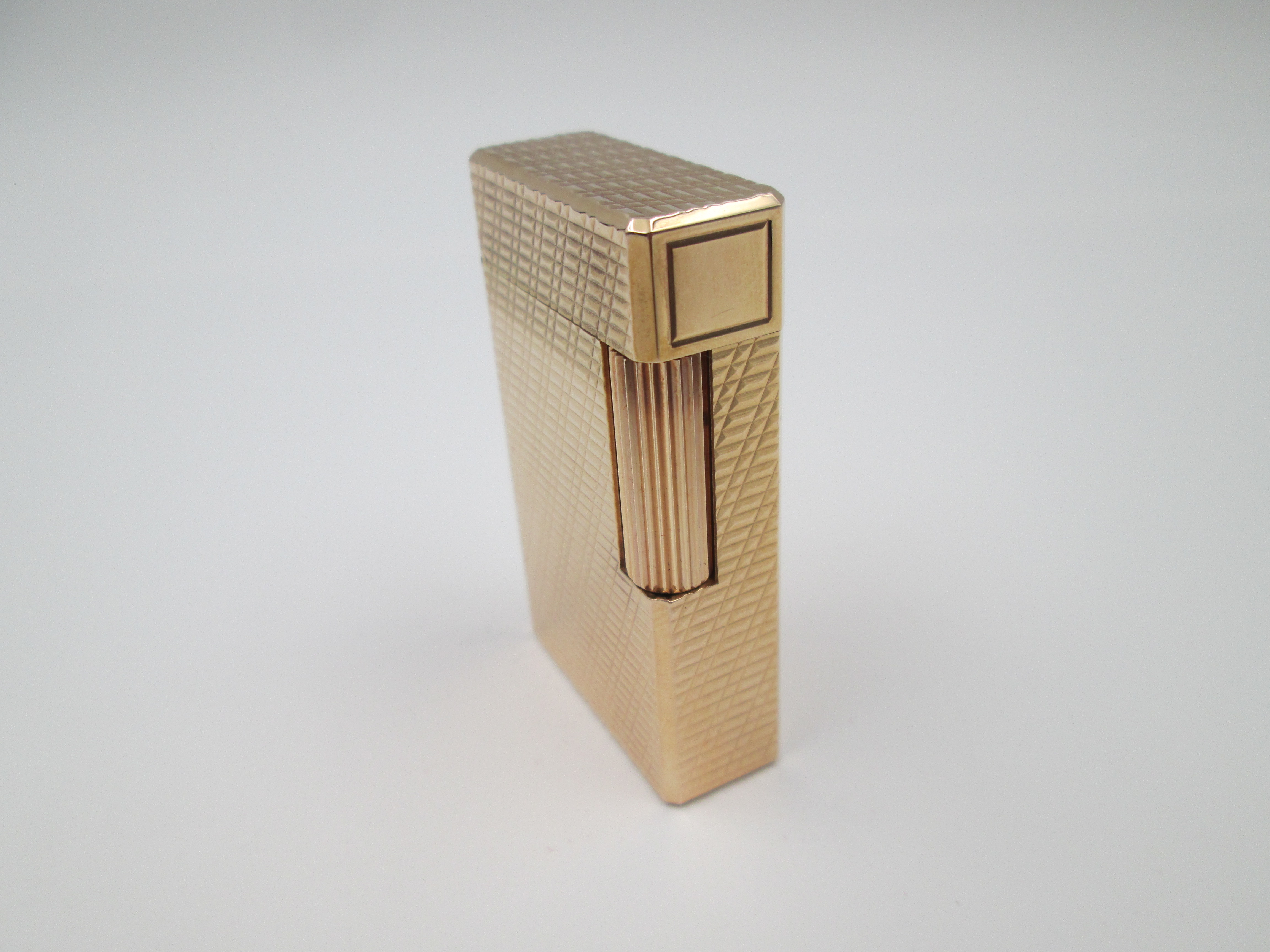 st dupont paris gold geometric pattern 1990