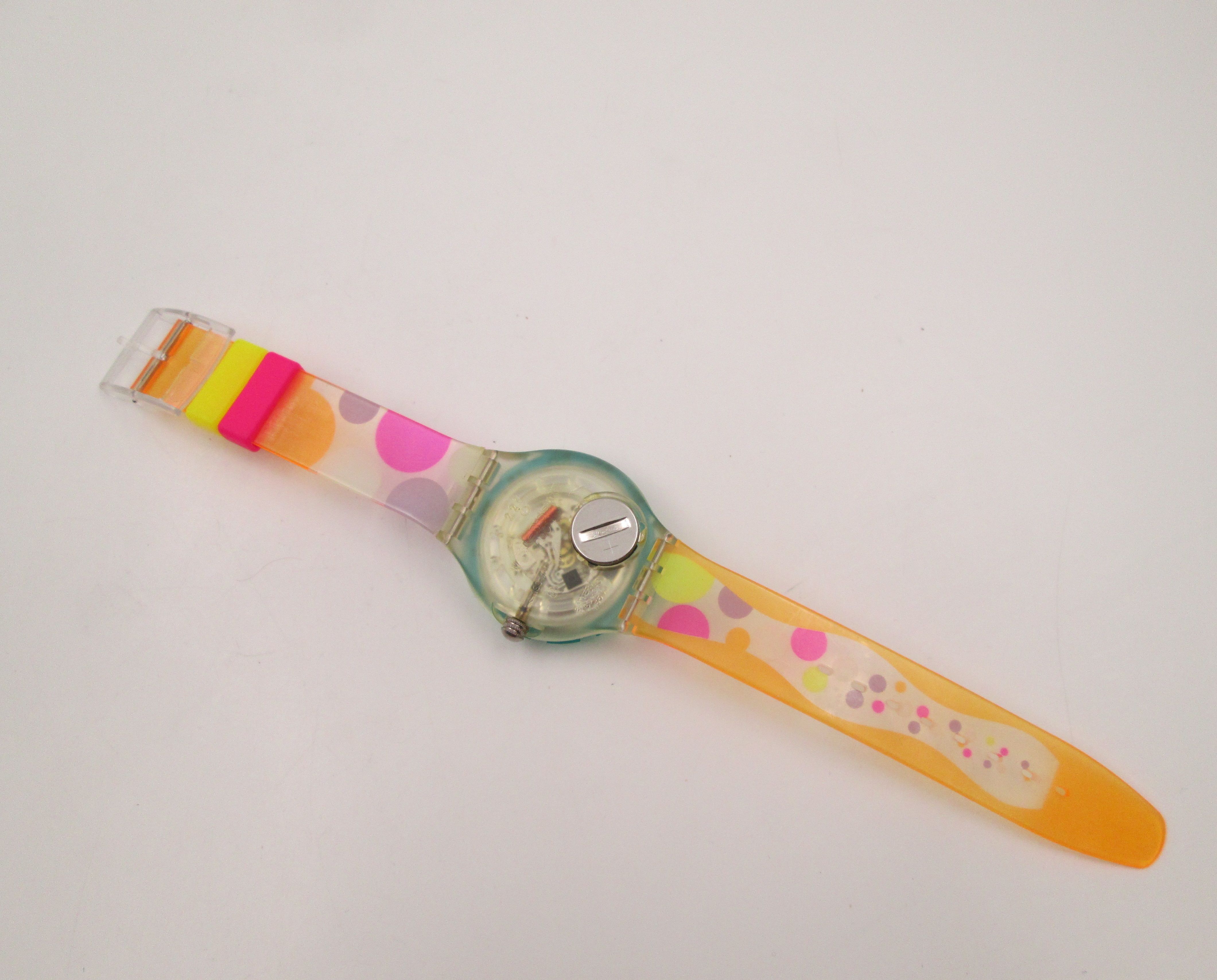 Swatch Scuba 200m Sea Grapes Plastico Colores Cuarzo 1991 El