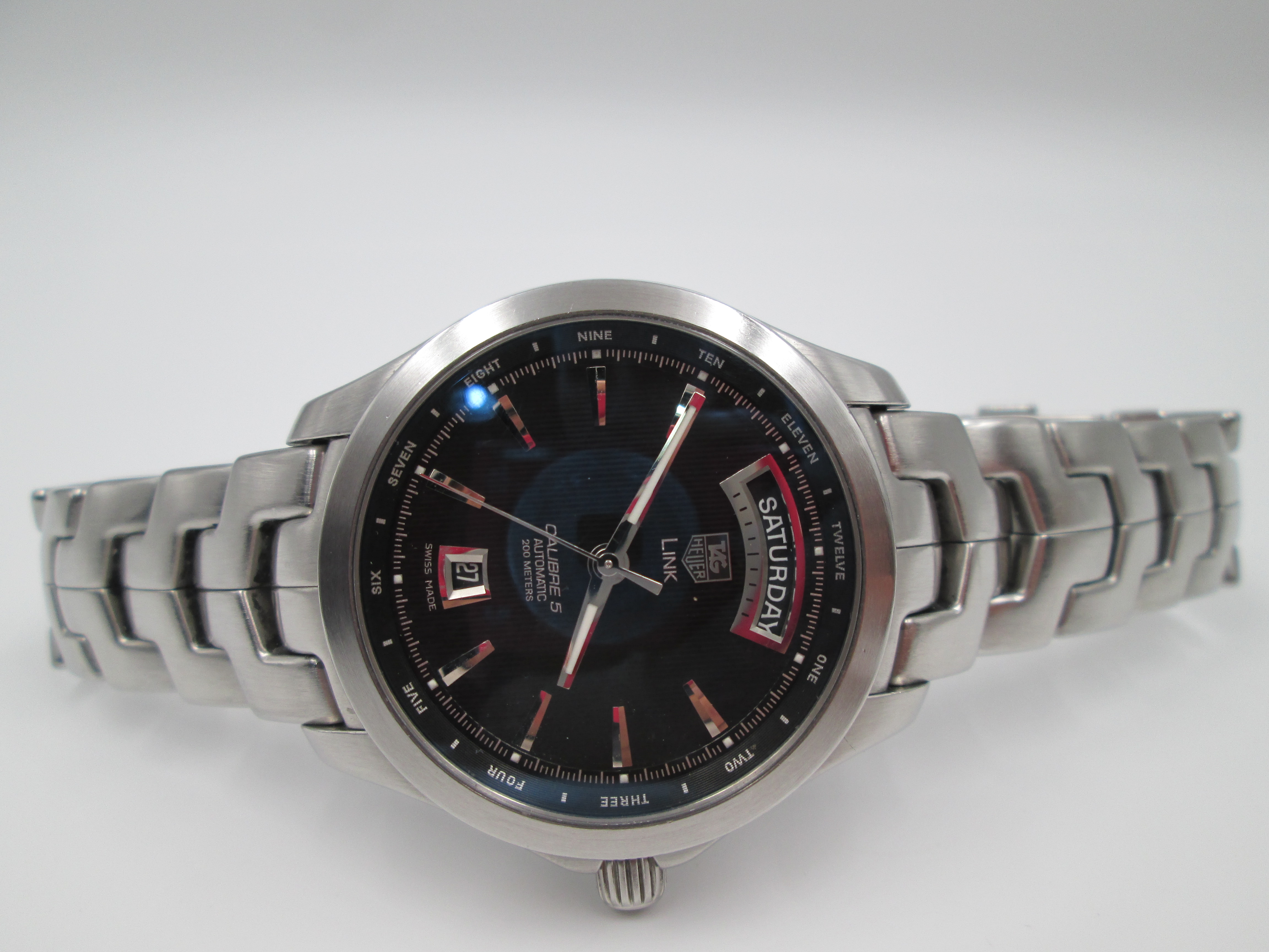 Tag Heuer Link Caliber 5 Automatic Steel Blue Sphere El