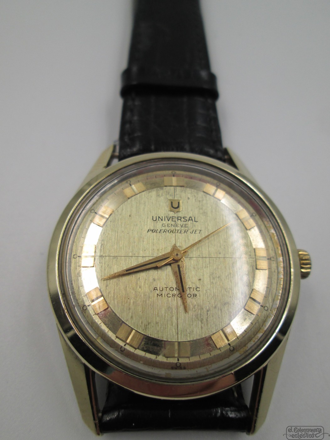 Universal Geneve Polerouter Jet Gold Plated And Steel Automatic ...