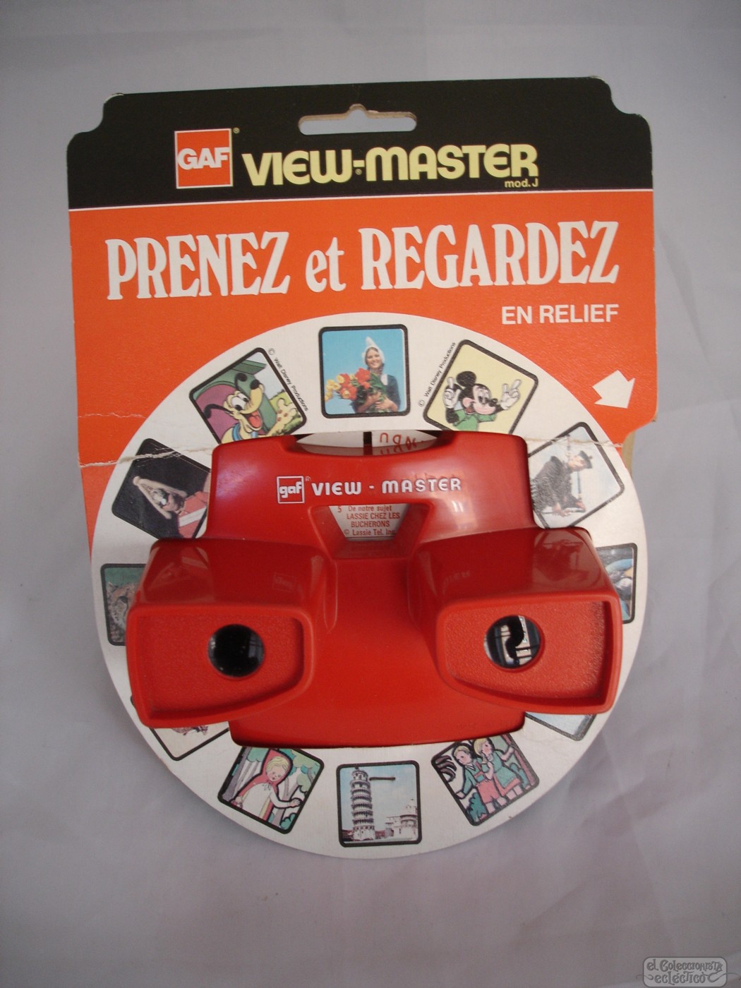 Toy Slideshow Viewer Gaf View Master Belgium Plastic 1970