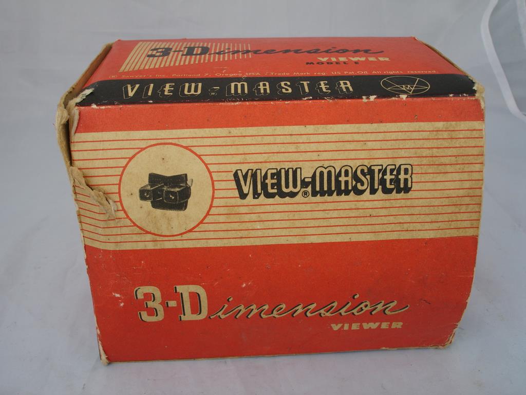 ViewMaster Model E, Brown bakelite and metal, Sawyer's, 1950's