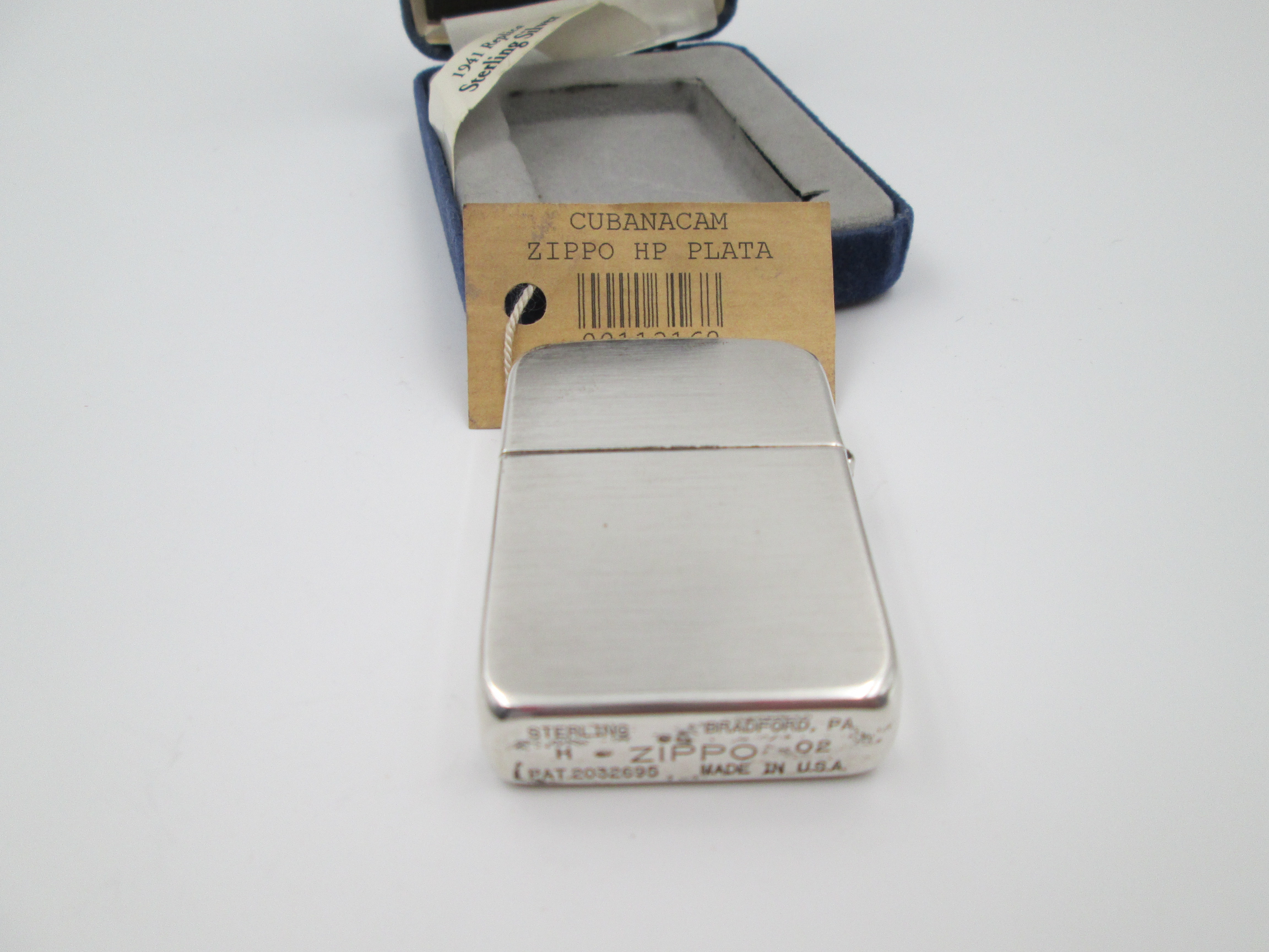 cocinar Alérgico Soldado zippo plata ley replica modelo 1941 caja instrucciones