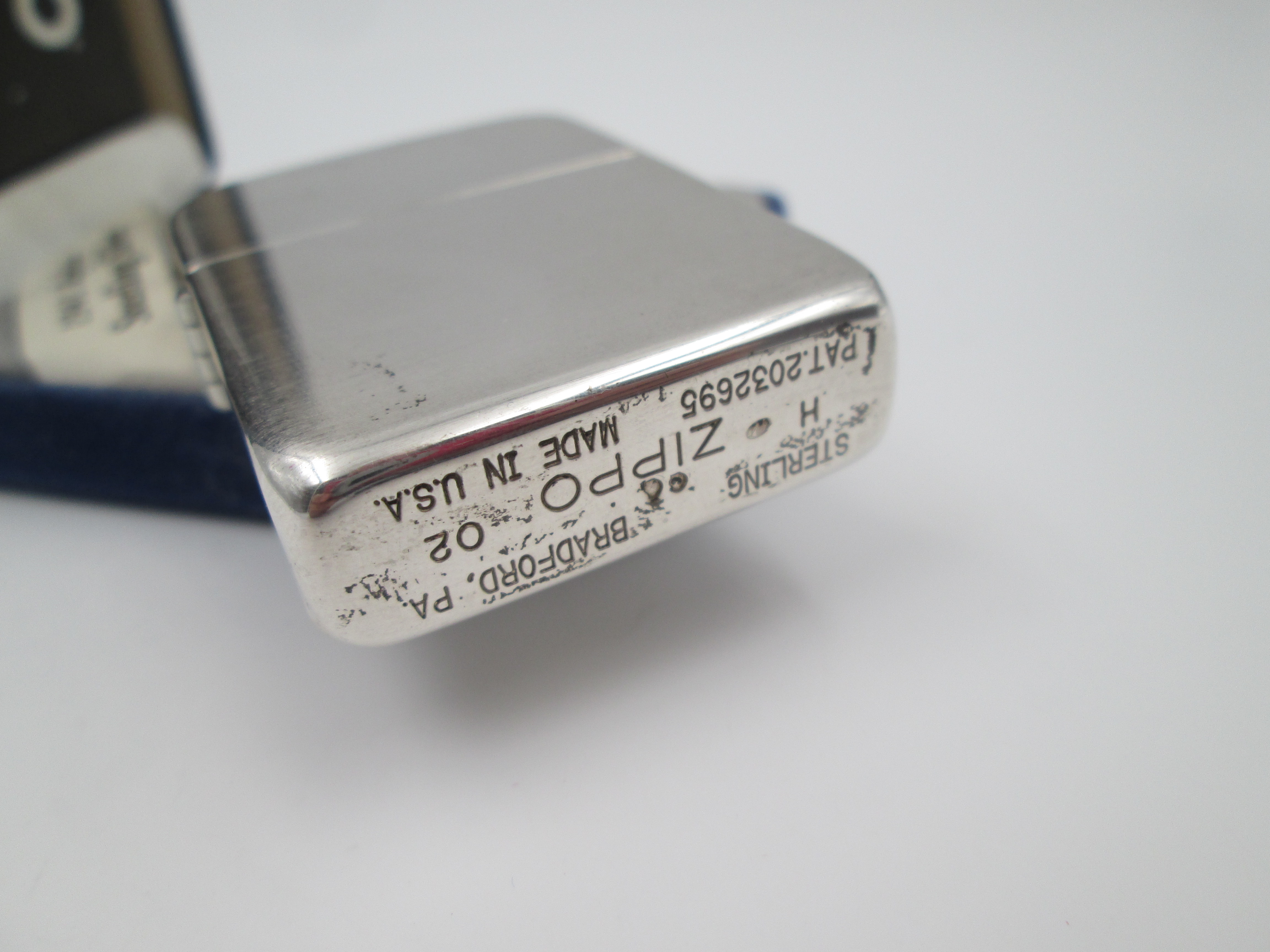 sterling silver zippo petrol lighter 1941 replica model