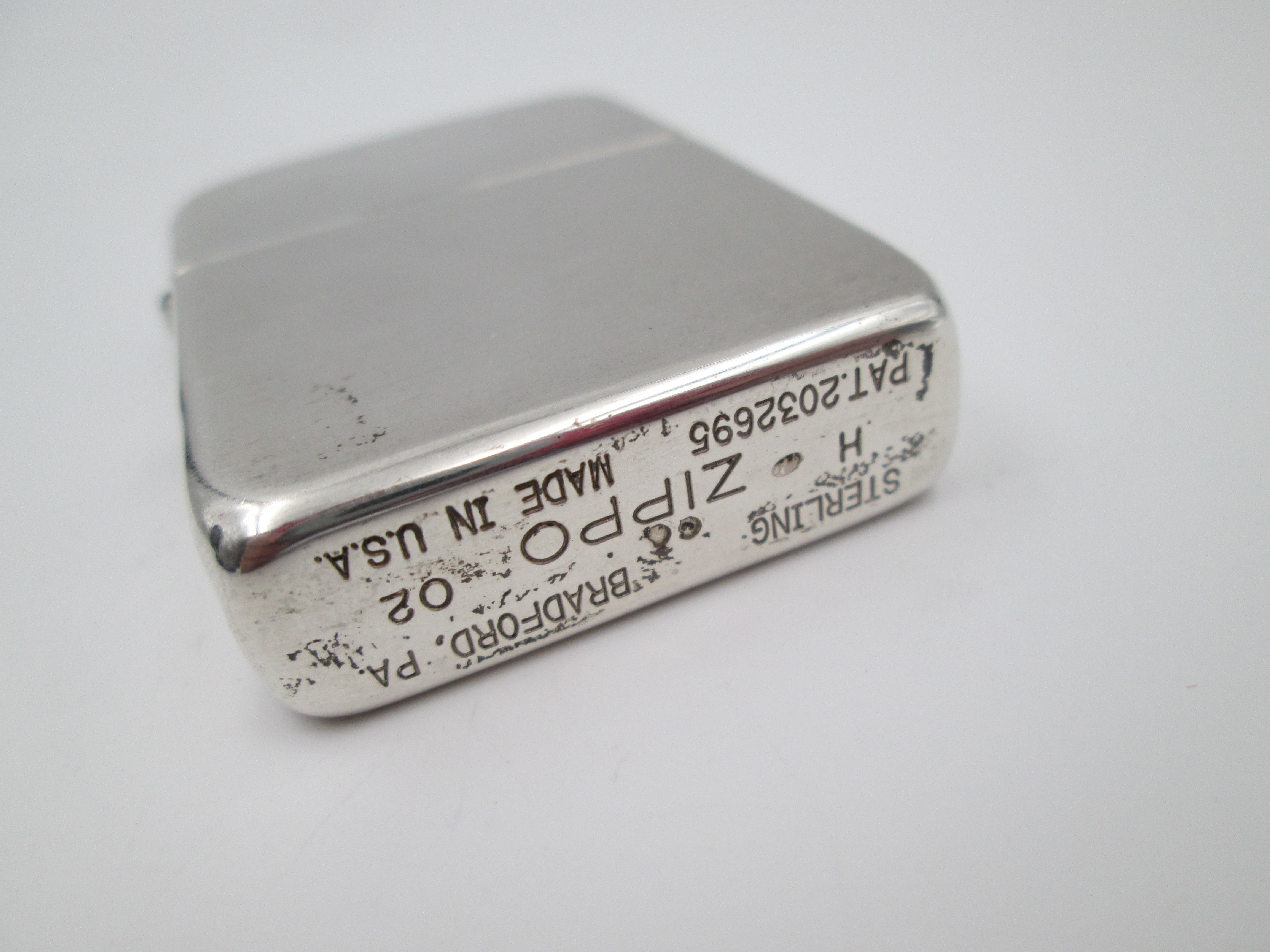 sterling silver zippo petrol lighter 1941 replica model